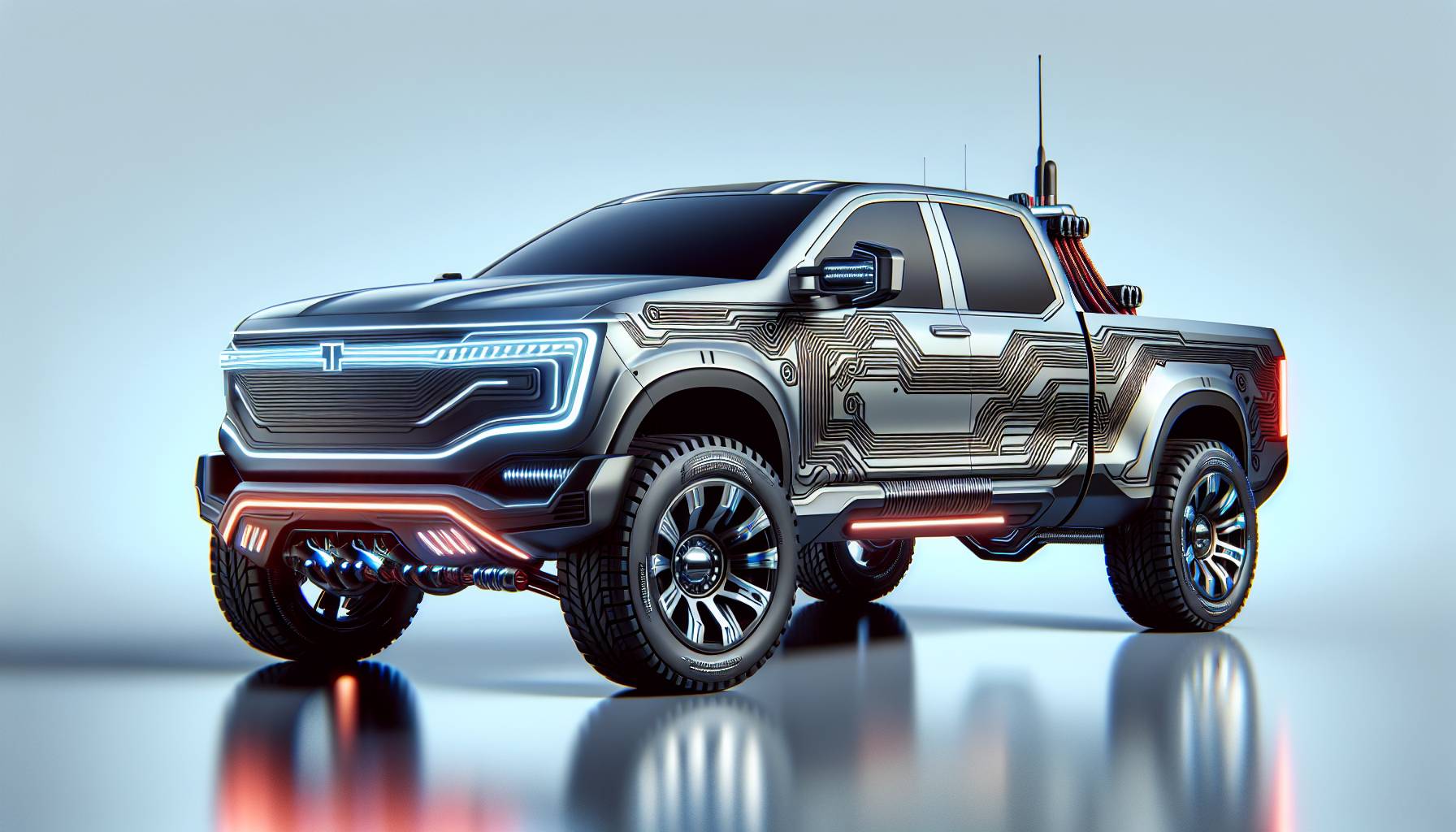Comparison Between Ford F-150 Lightning and Tesla Cybertruck: image