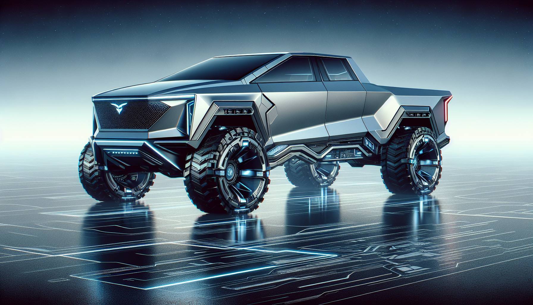 Comparison Between Ford F-150 Lightning and Tesla Cybertruck: image