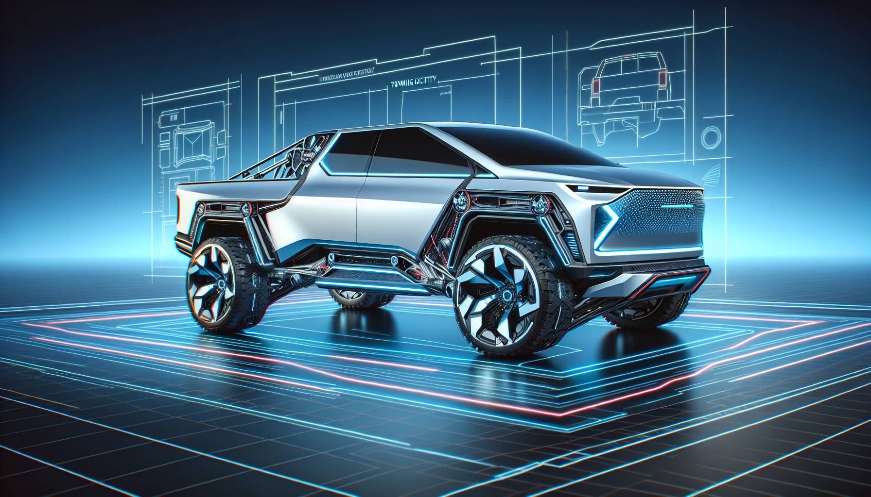 Comparison Between Ford F-150 Lightning and Tesla Cybertruck: image