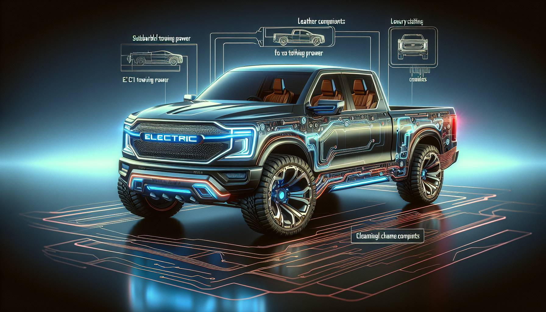 Comparison Between Ford F-150 Lightning and Tesla Cybertruck: image