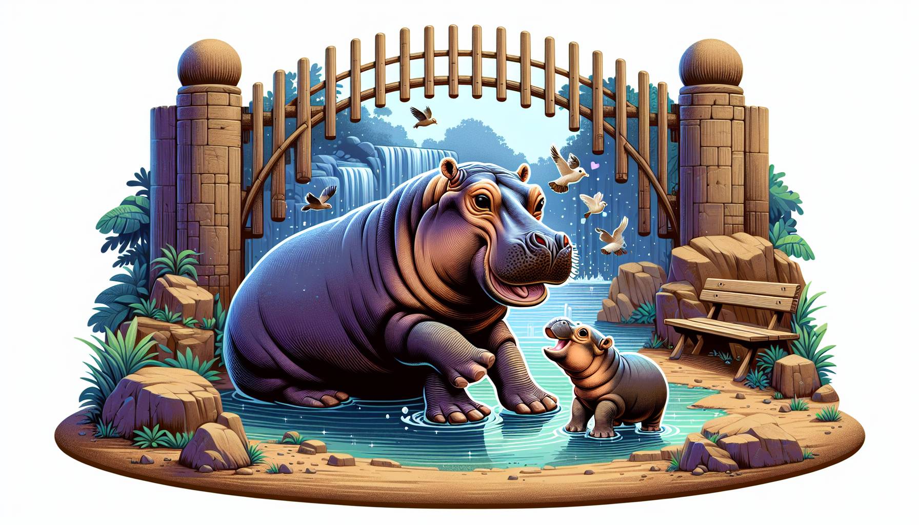 Meet Haggis, the Baby Pygmy Hippo at Edinburgh Zoo: image