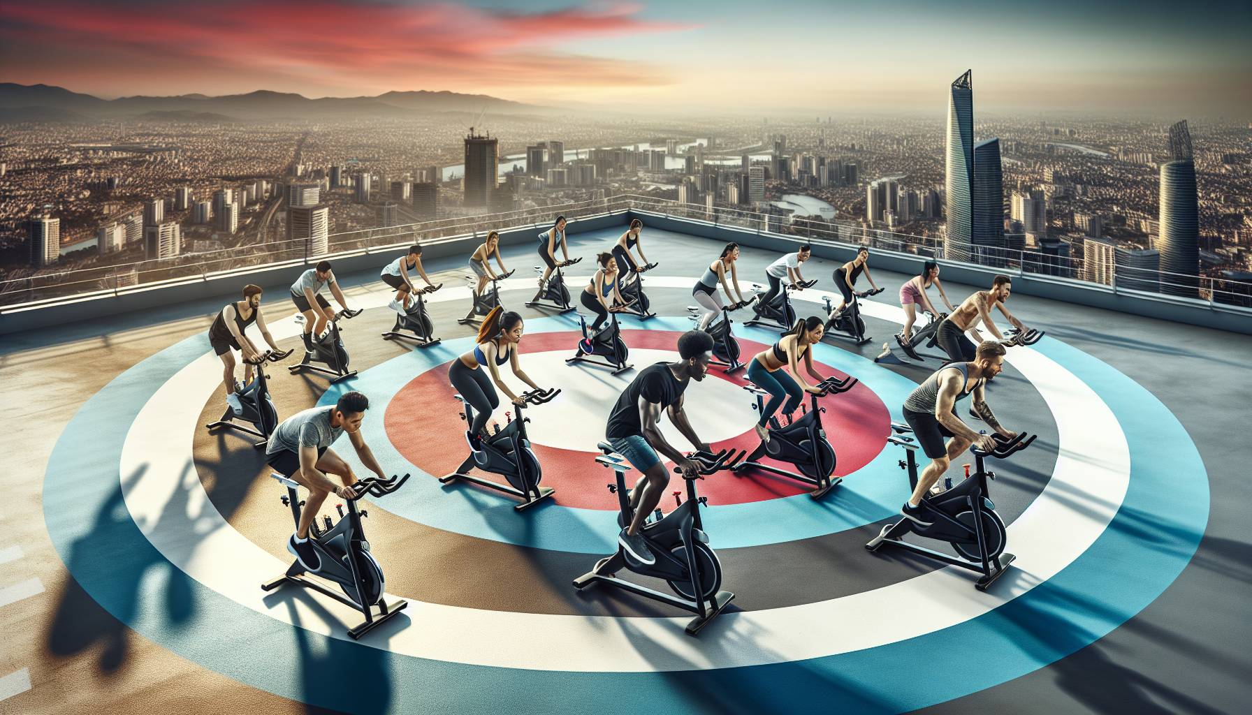 Sao Paulo Helipads Transform into Outdoor Spinning Class Studios: image