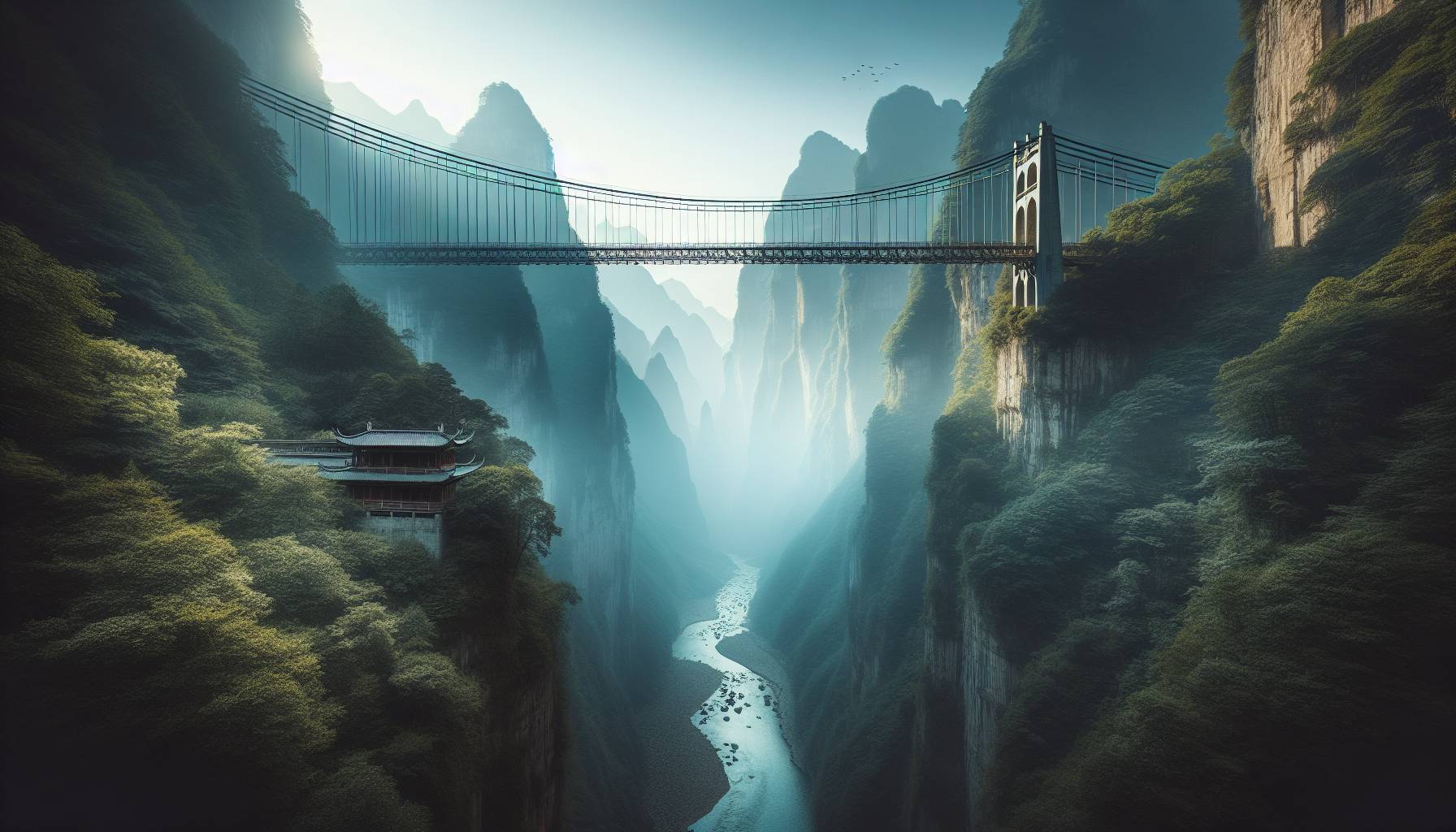 China's Huajiang Grand Canyon Bridge: A New Record in the Making: image