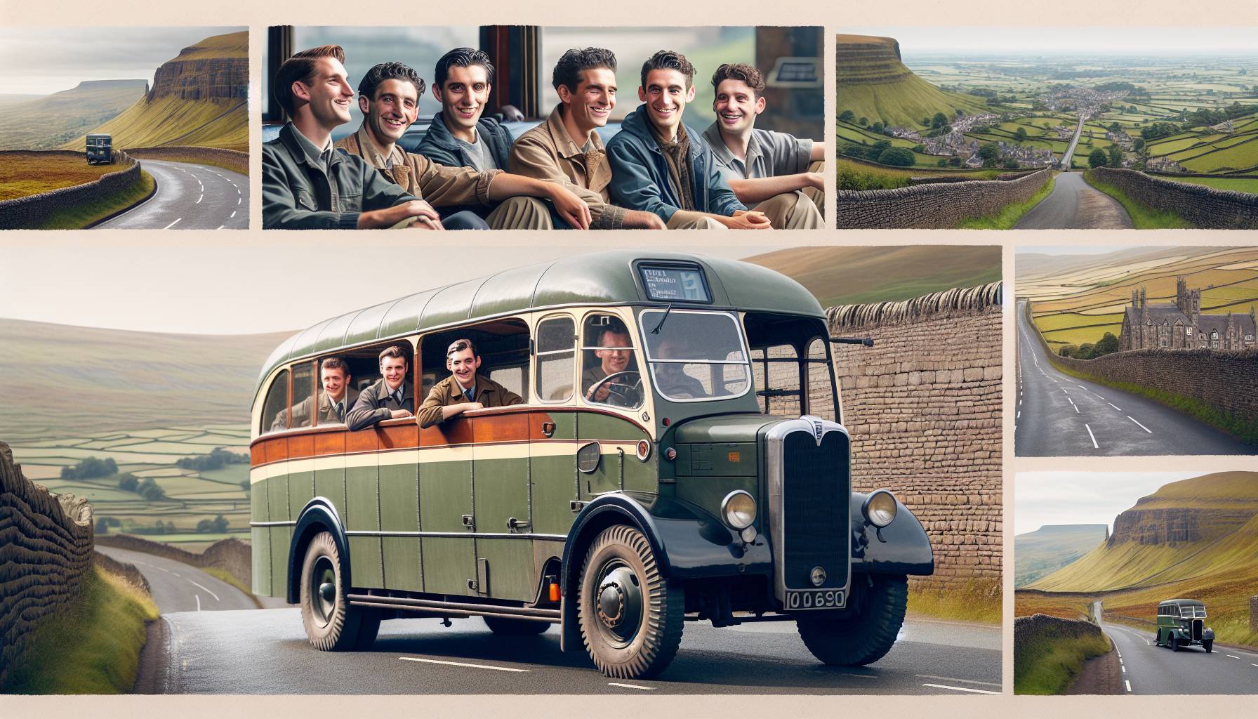 Three Brothers Drive Tiny Bus from Land's End to John O' Groats: image