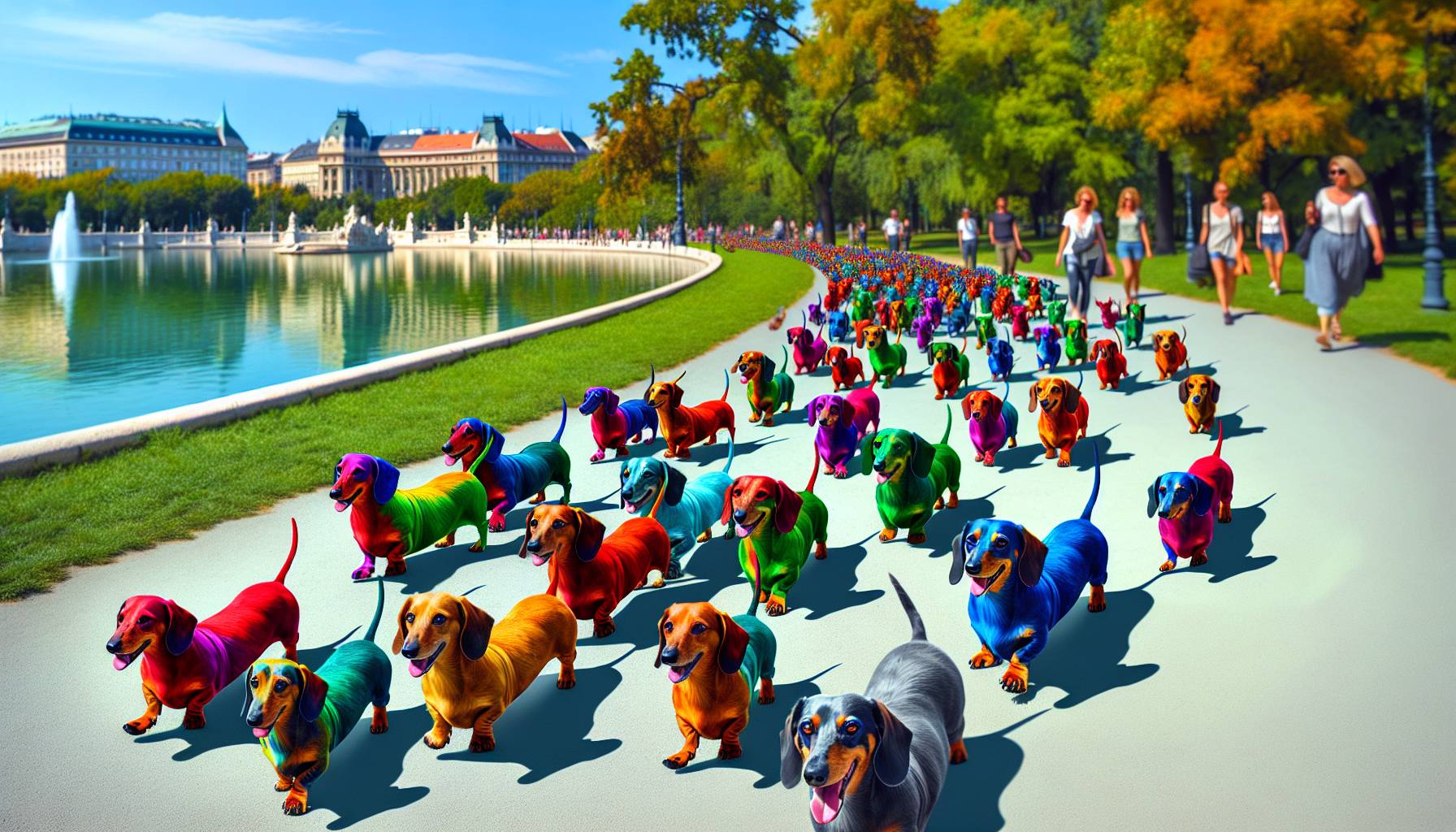 Hungarian dachshunds aim for record: image