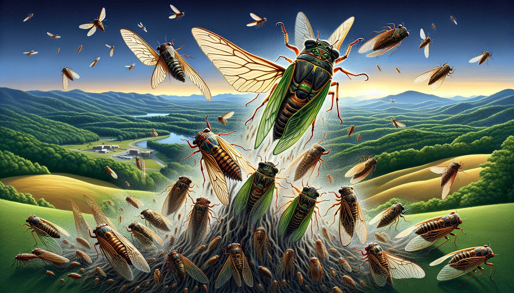 Billions of Cicadas Emerging in Eastern US States cover