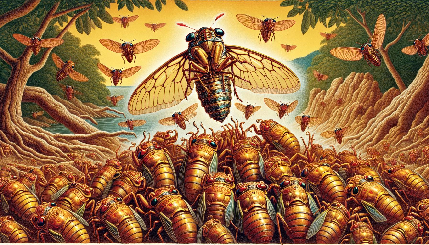 Billions of Cicadas Emerging in Eastern US States cover