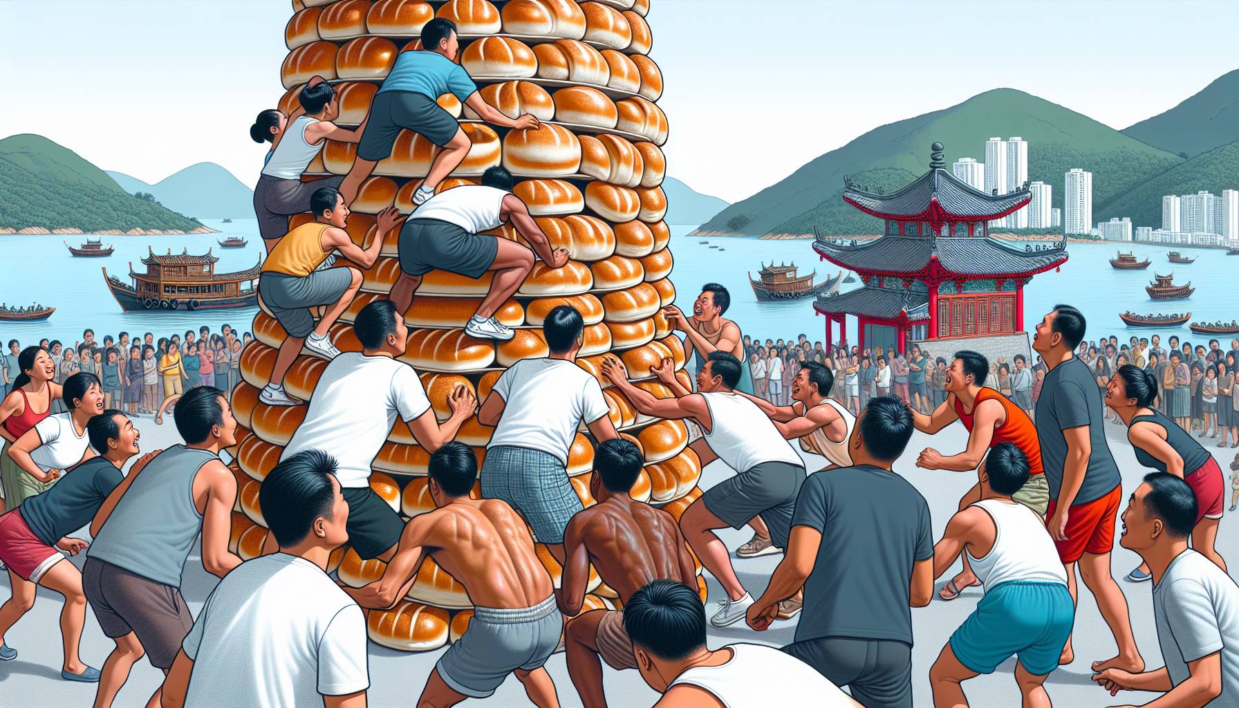 Annual Bun Festival Celebrated in Hong Kong: image