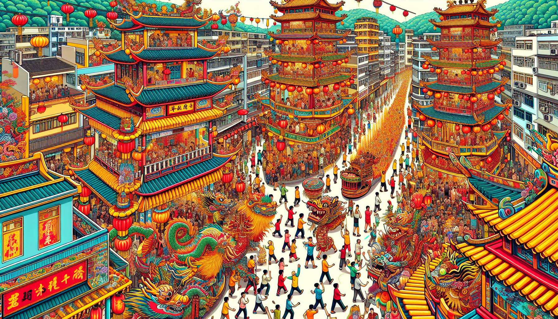 Annual Bun Festival Celebrated in Hong Kong: image