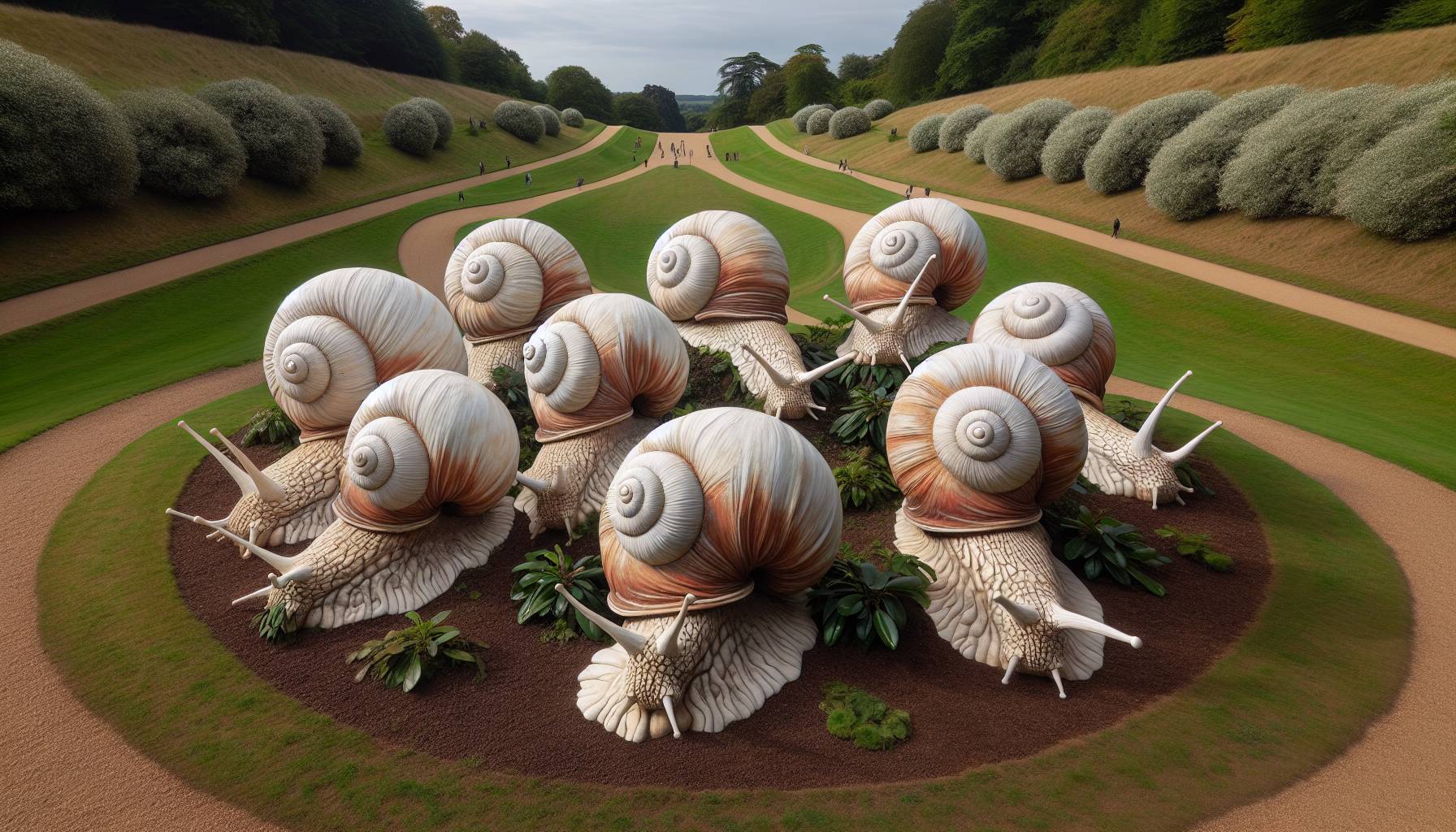 Rare Giant Snails Settle in UK Safari Park: image