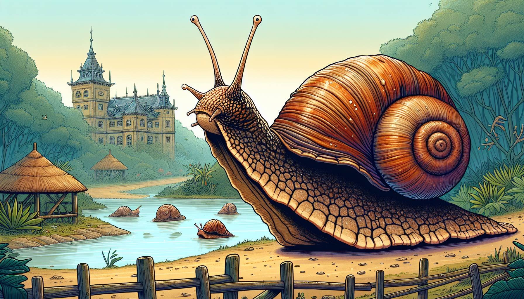 Rare Giant Snails Settle in UK Safari Park cover