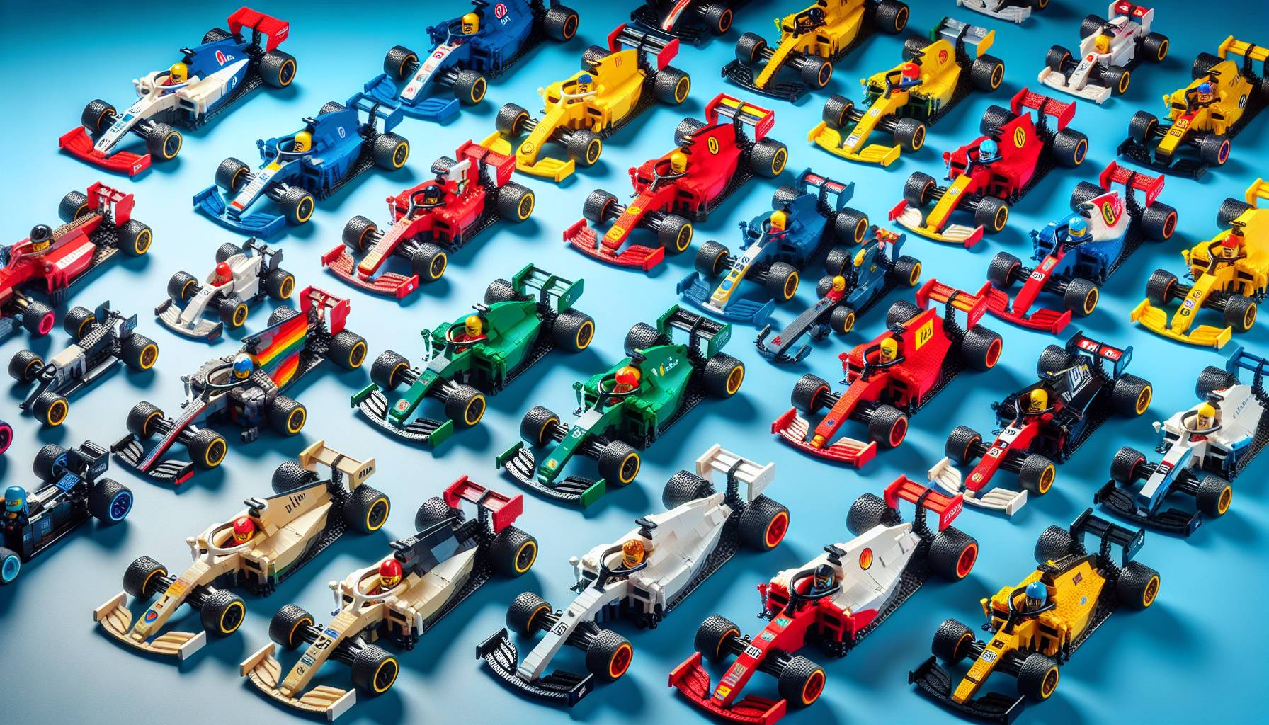 Formula 1 Cars Made of Lego: image