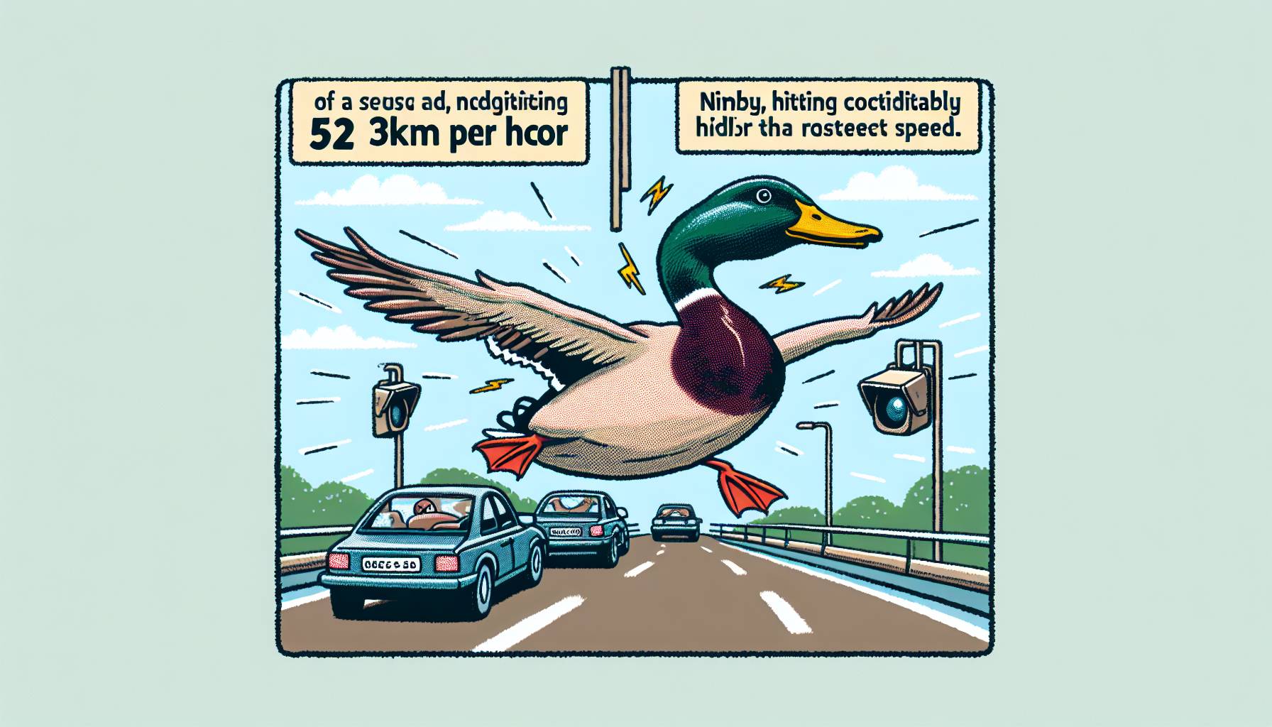 Duck Caught Speeding Twice by Traffic Camera in Switzerland: image