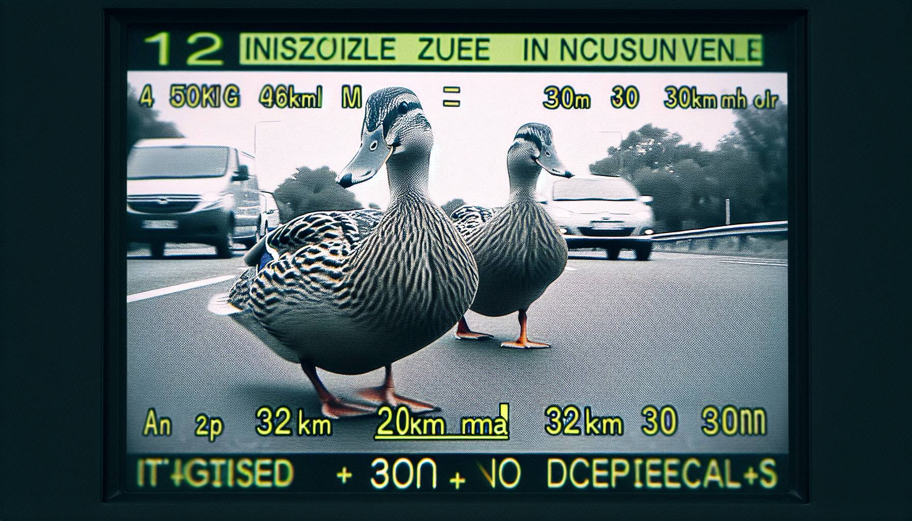 Duck Caught Speeding Twice by Traffic Camera in Switzerland: image