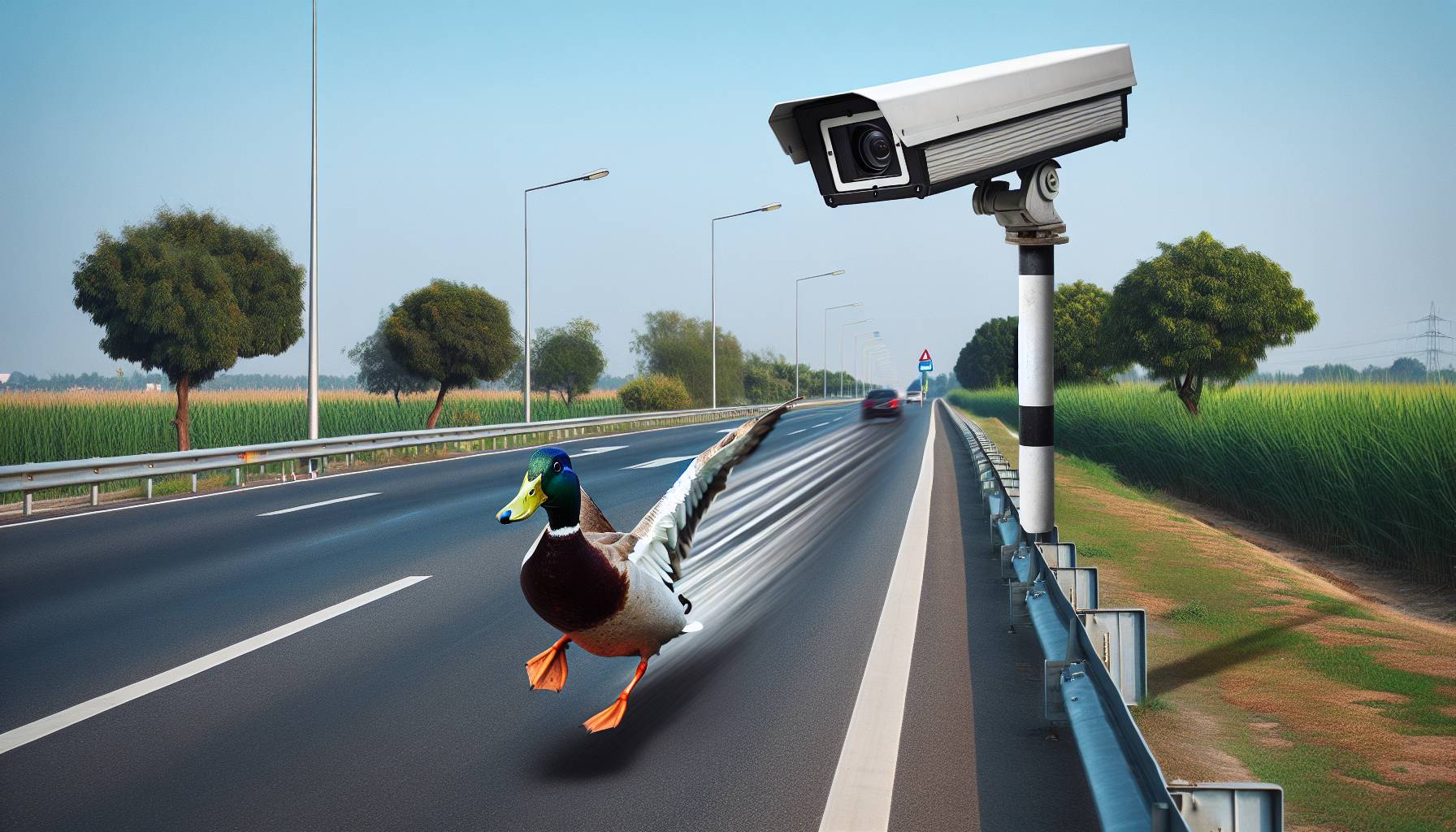Duck Caught Speeding Twice by Traffic Camera in Switzerland: image