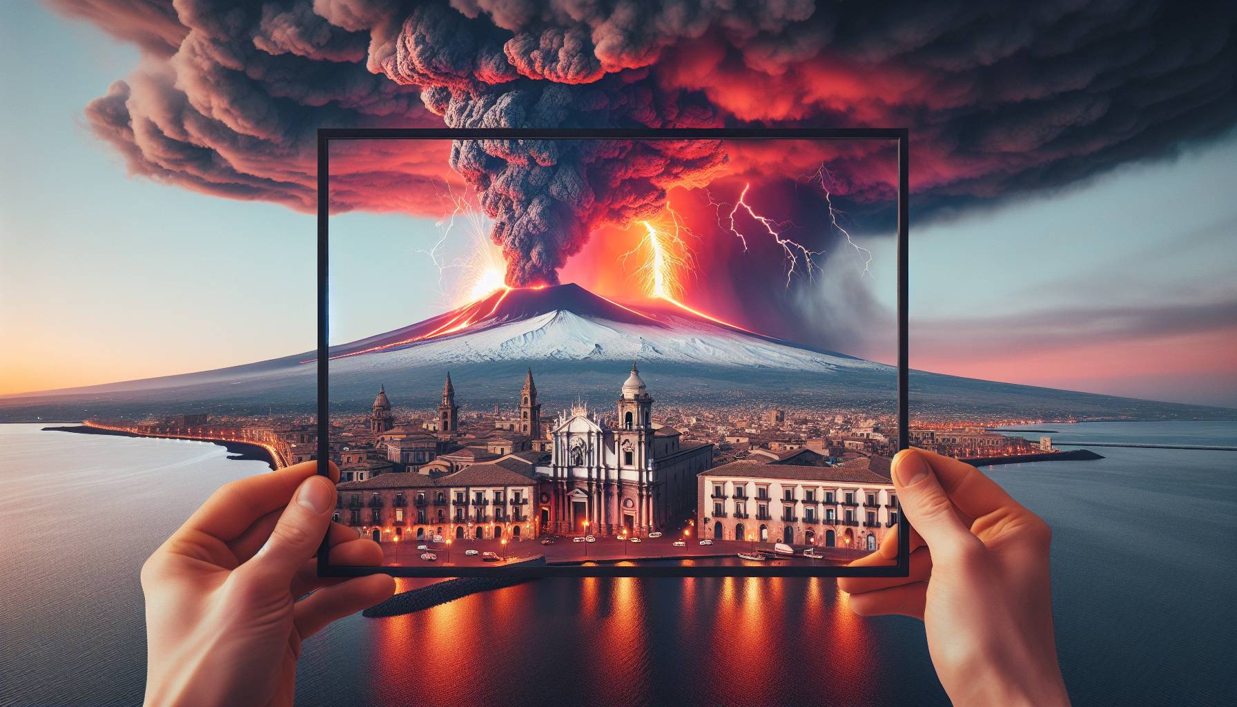 Mount Etna erupts with huge lava fountains cover