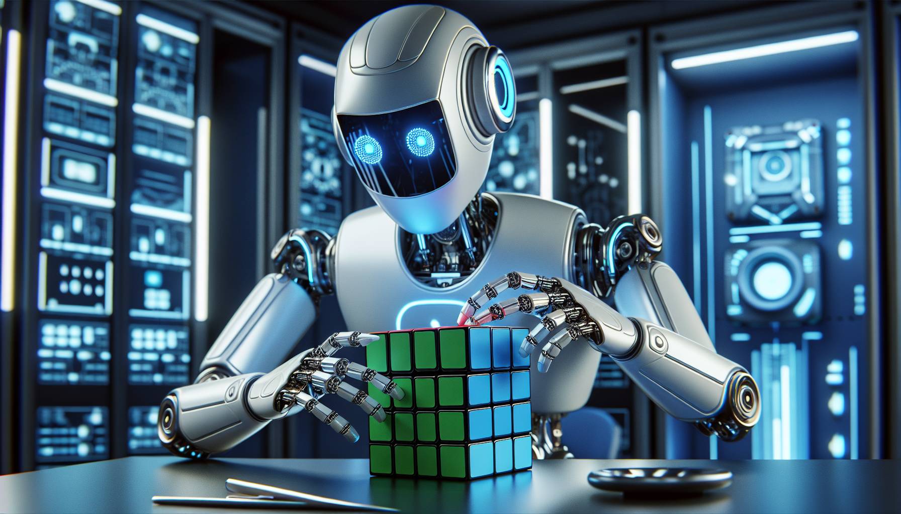 Student Builds Fastest Rubik's Cube-Solving Robot: image