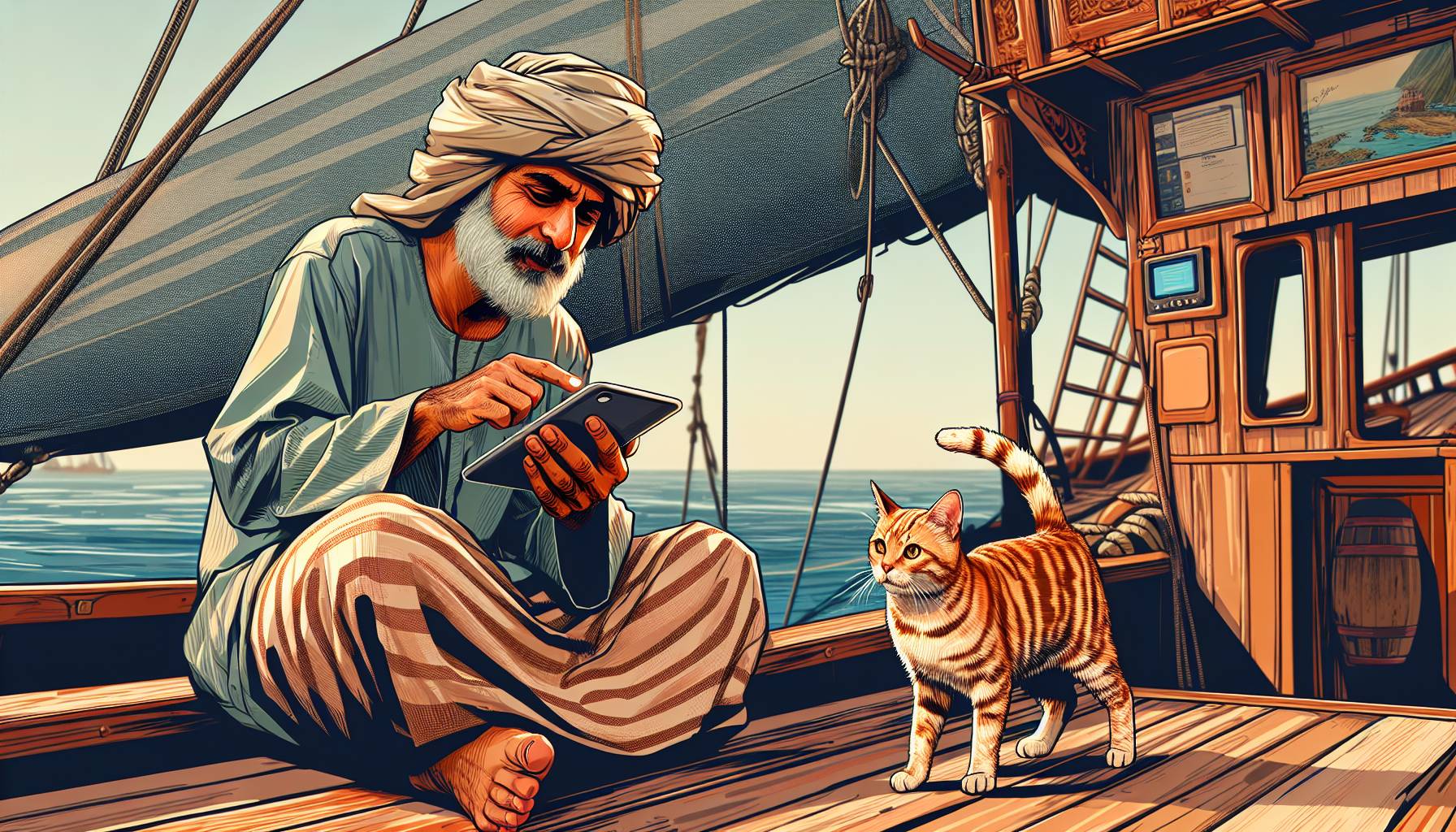 Man Sailing from Oregon to Hawaii with Cat Goes Viral on Social Media: image