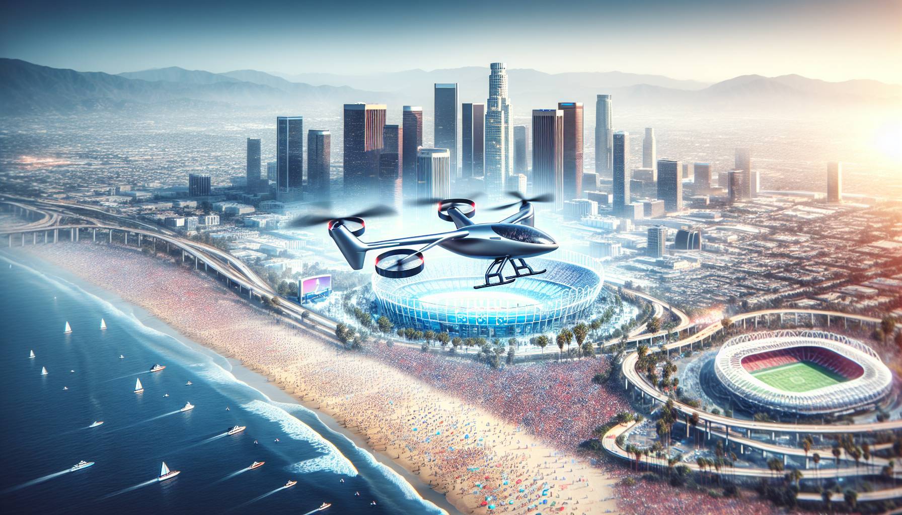 Flying Taxis for 2028 LA Olympics cover
