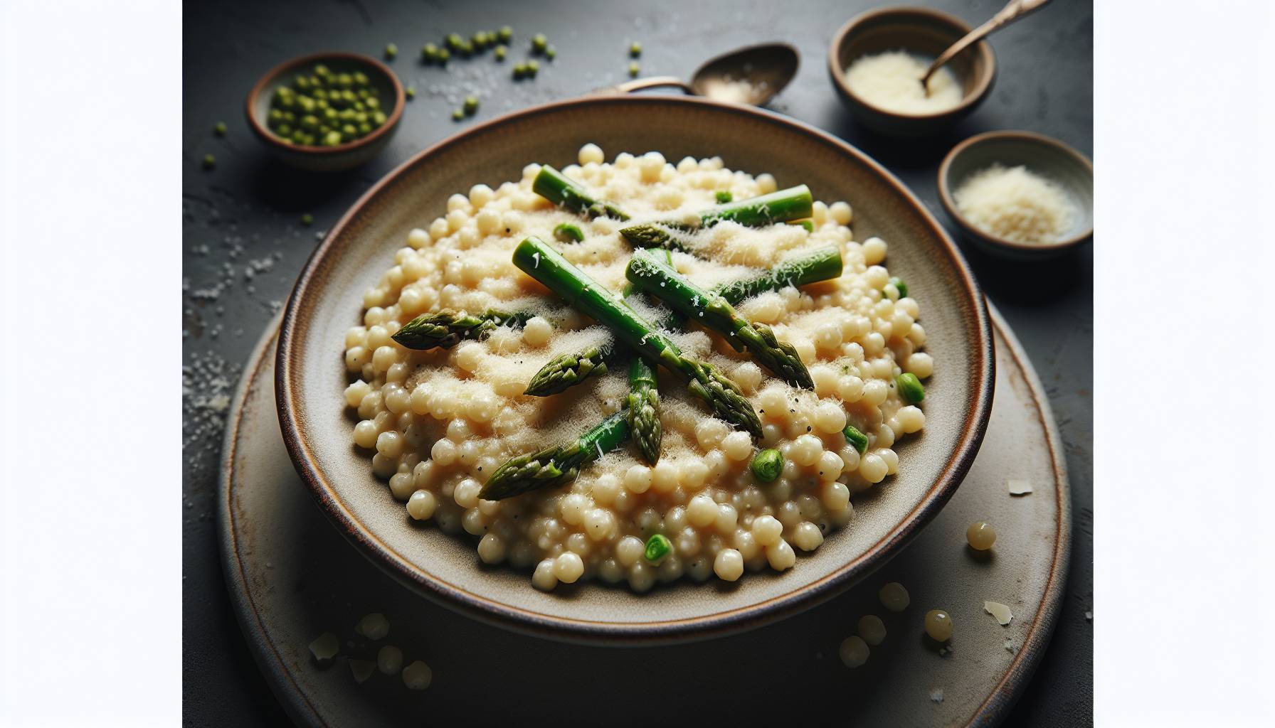 Creamy Pearl Couscous 'Risotto' with Asparagus: image