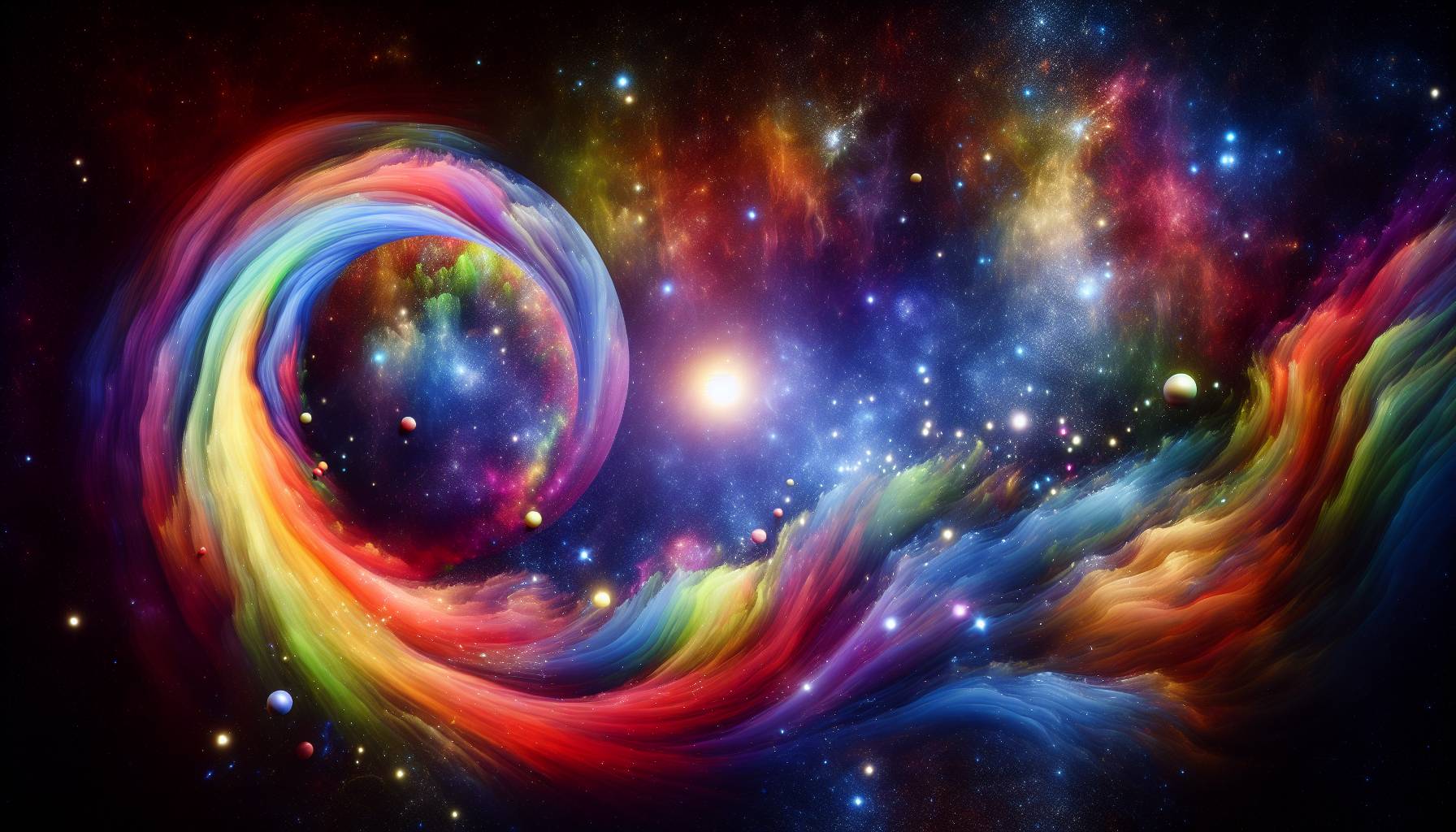 Nasa Captures Rainbow in Space: image