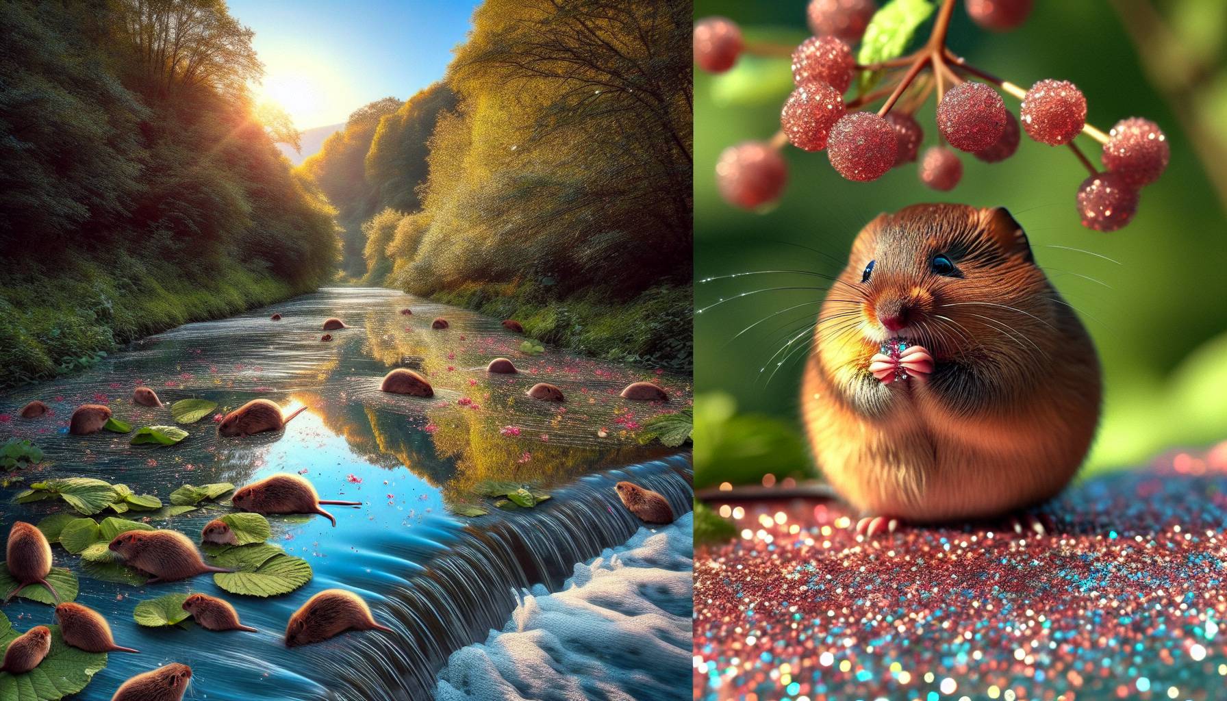 Edible Glitter Helps Track Water Voles in Wales: image