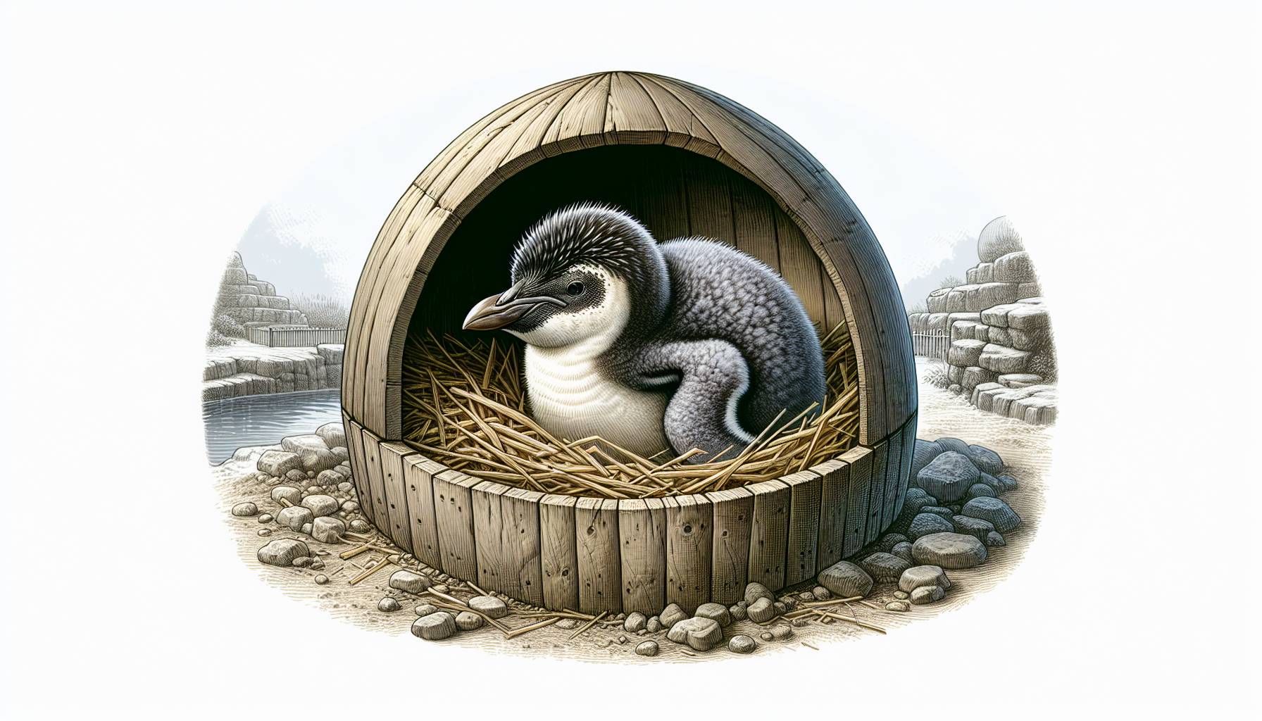 Whipsnade Zoo Cares for Endangered Penguin Chick: image