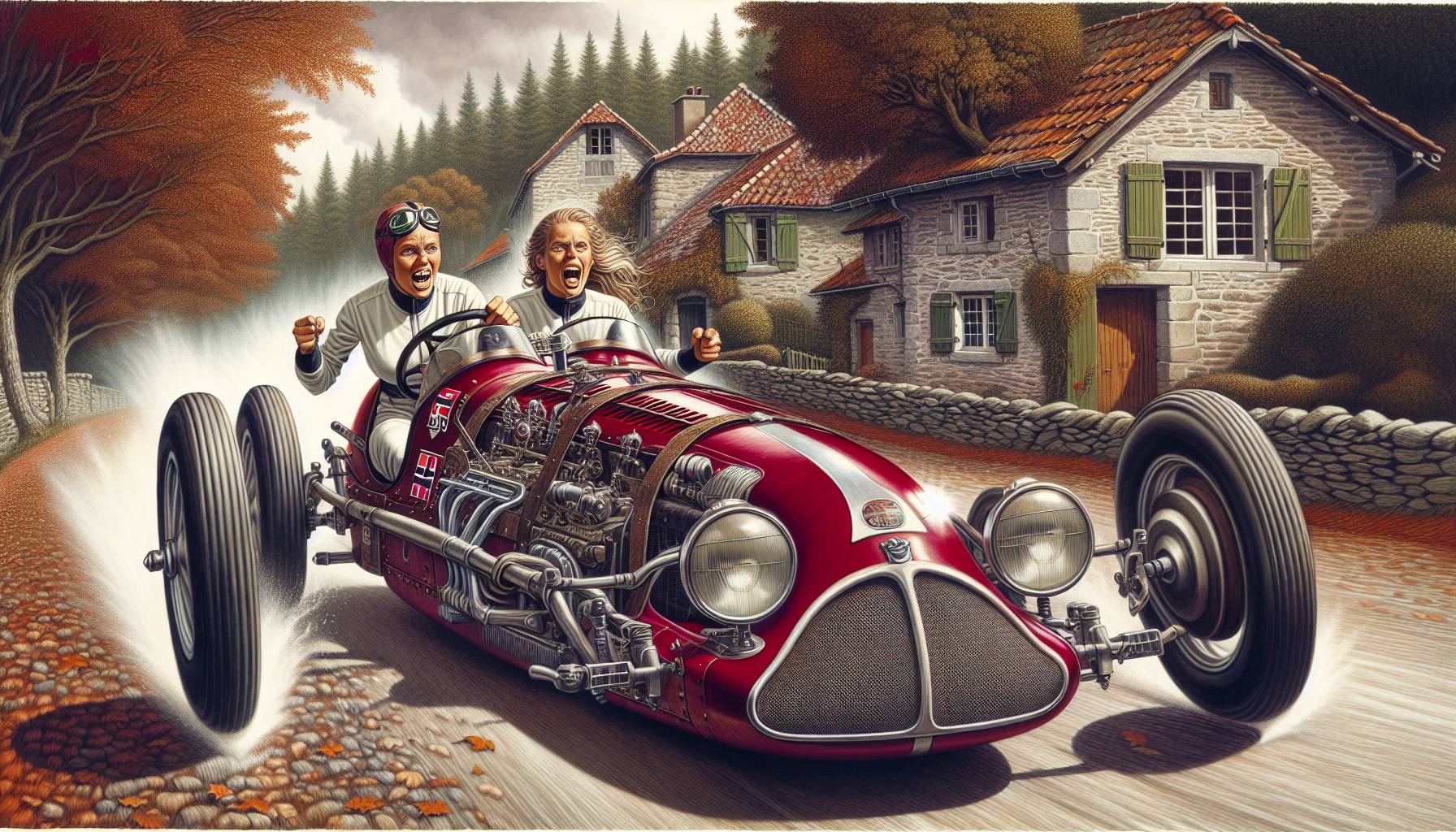 Norwegian women with disabilities take part in vintage car race in France: image