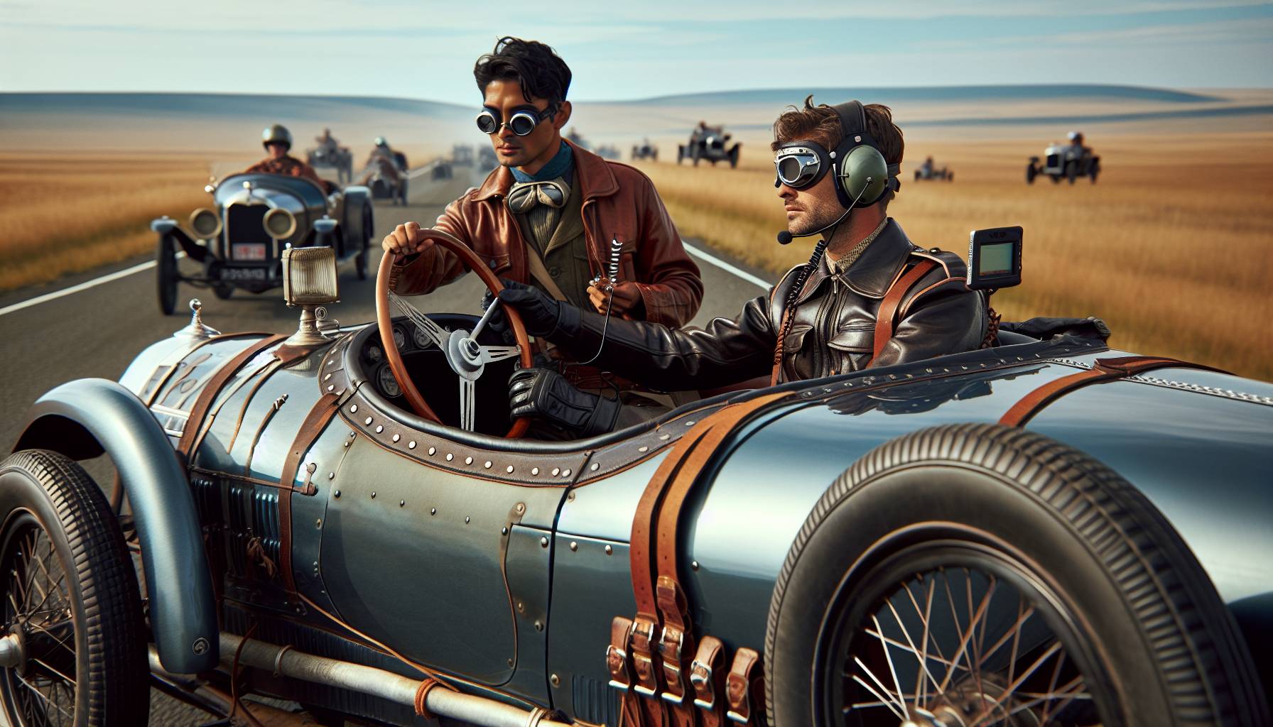 Norwegian women with disabilities take part in vintage car race in France: image