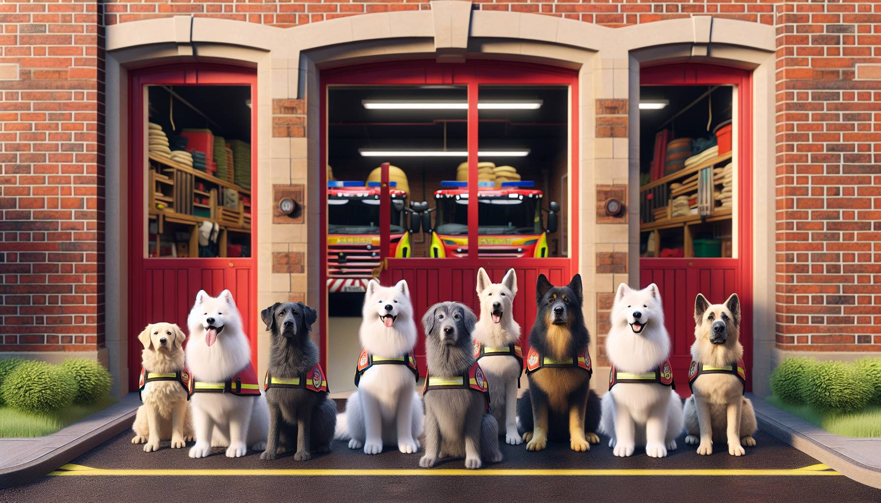 London Fire Brigade Welcomes New Well-Being Dogs to Support Firefighters: image
