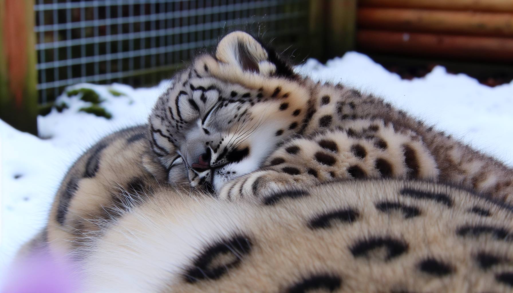 Snow Leopard Cub Born in Sanctuary: image