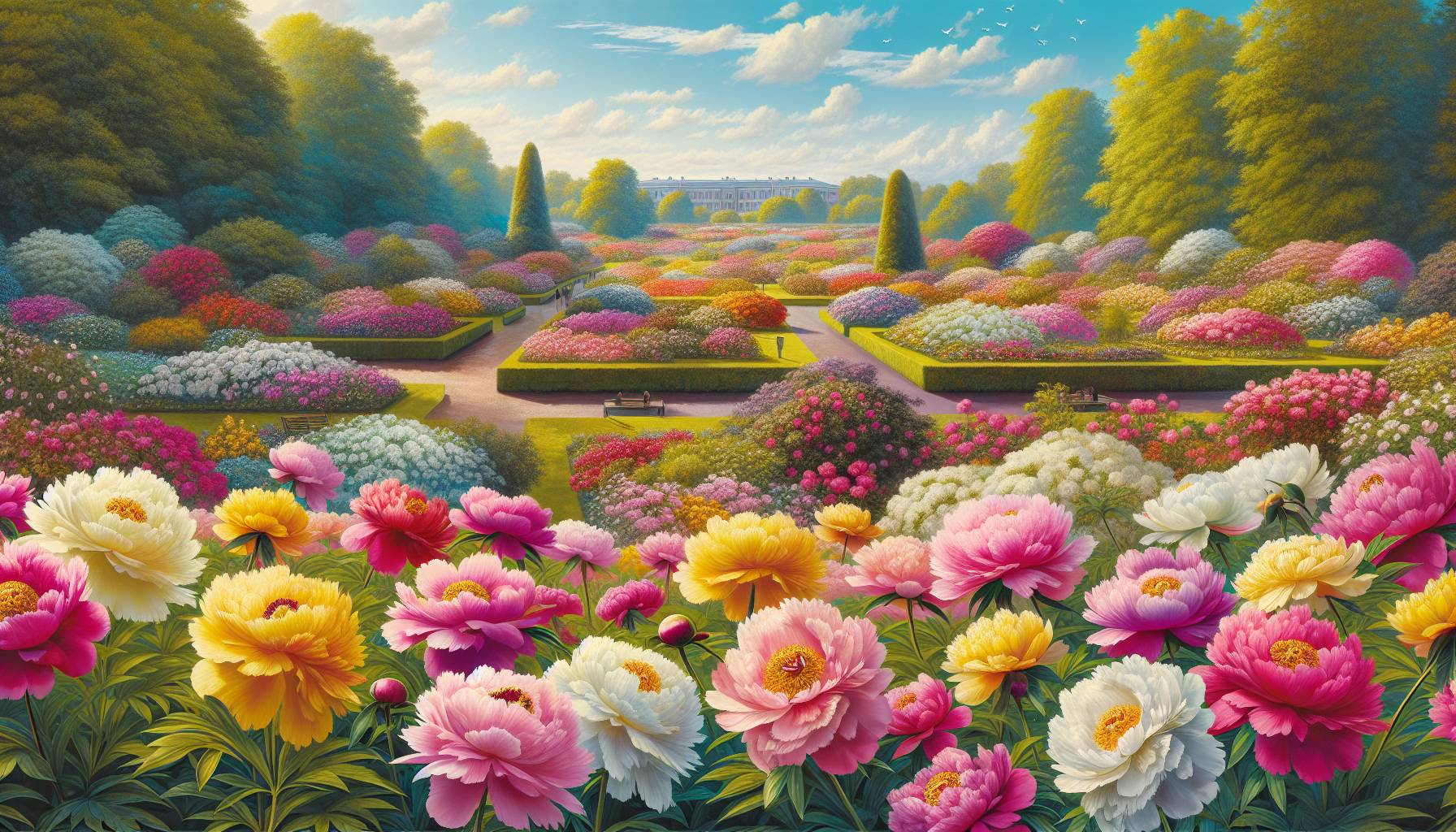 Visitors Flock to University of Michigan to See Peony Garden: image