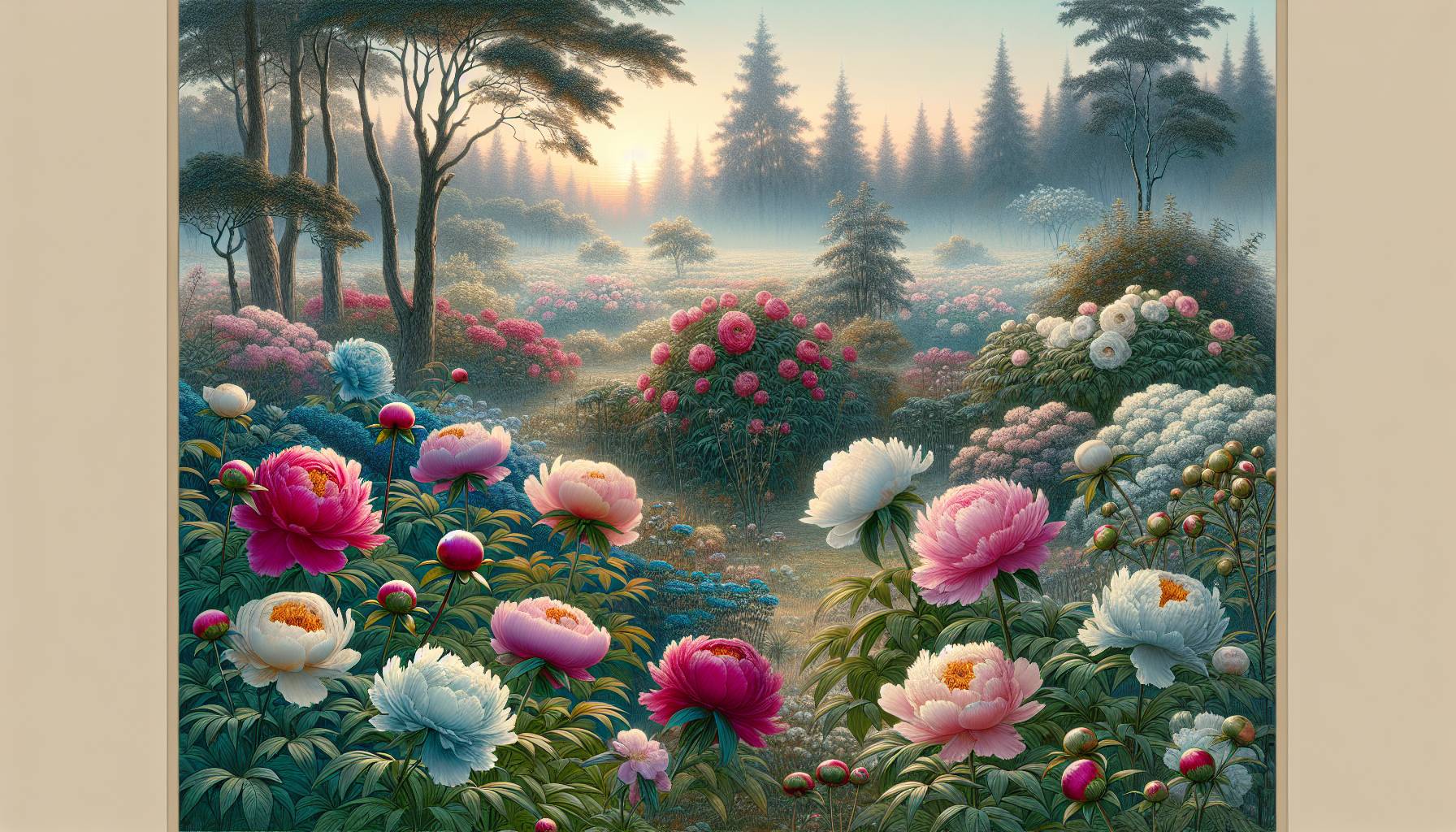Visitors Flock to University of Michigan to See Peony Garden: image