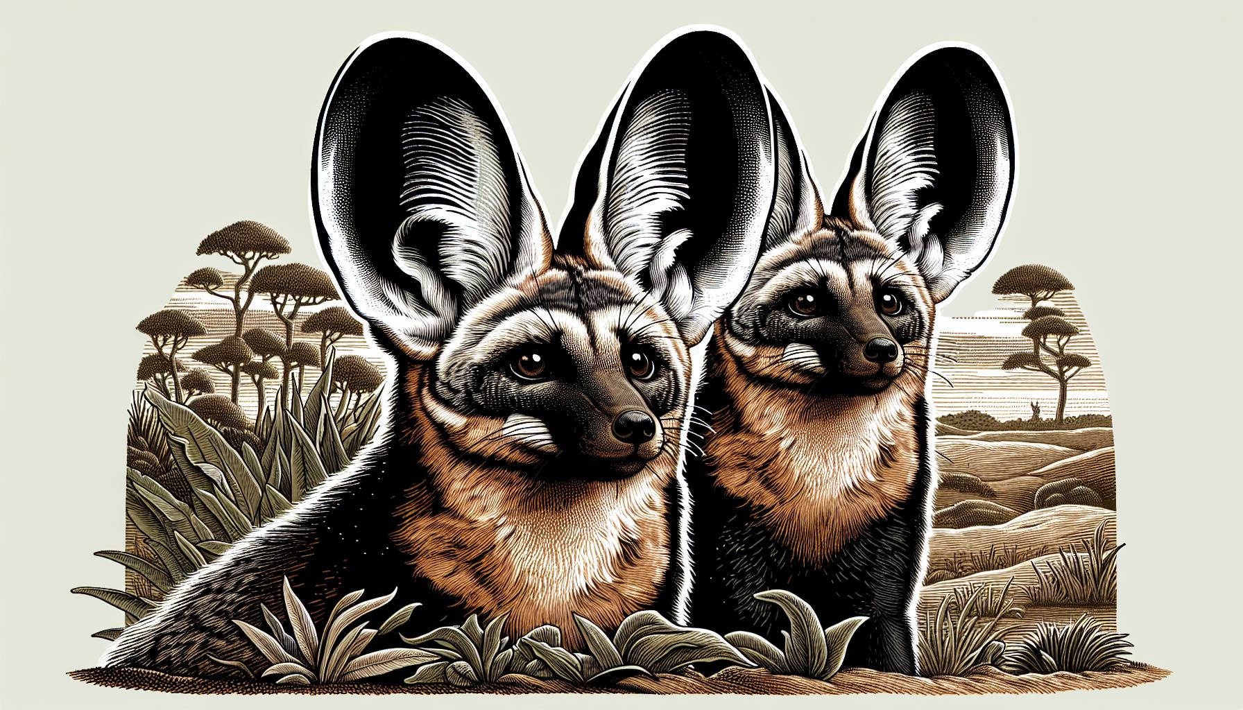 Rare Bat-Eared Foxes Arrive at Chester Zoo After 30 Years: image