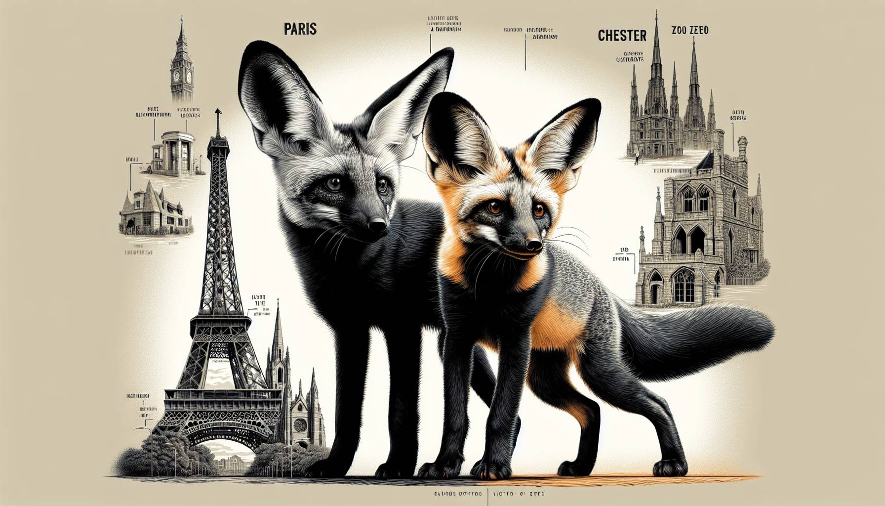 Rare Bat-Eared Foxes Arrive at Chester Zoo After 30 Years cover