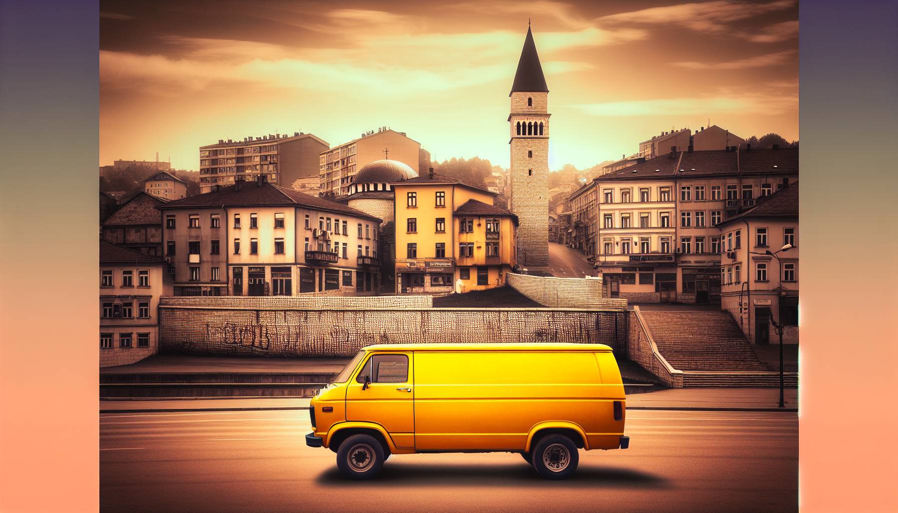 Only Fools and Horses Van Finds New Home in Sarajevo: image