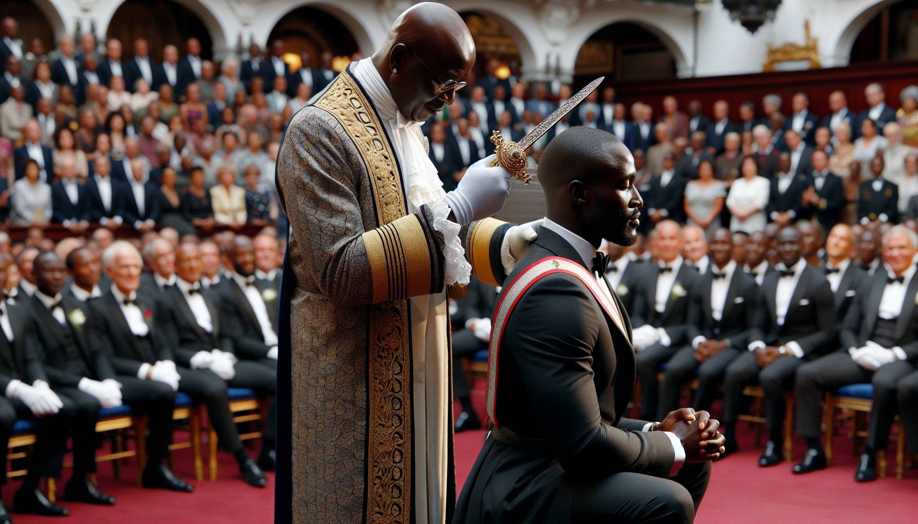 Former rugby league legend knighted by King Charles: image