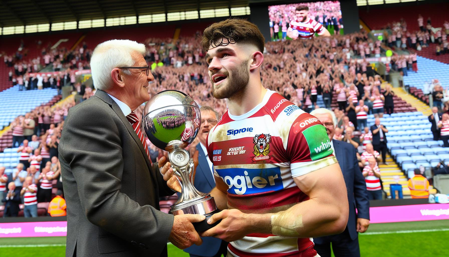Former rugby league legend knighted by King Charles: image