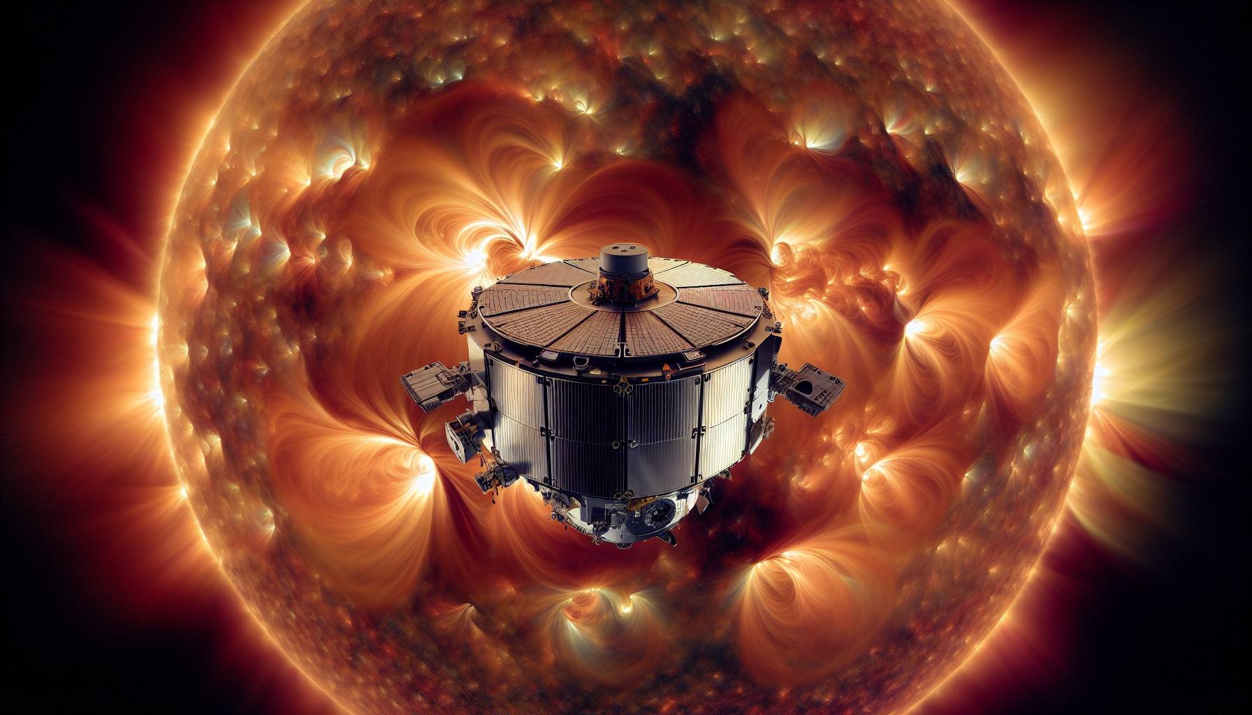 Solar Orbiter Captures First-Ever Images of Sun's South Pole: image
