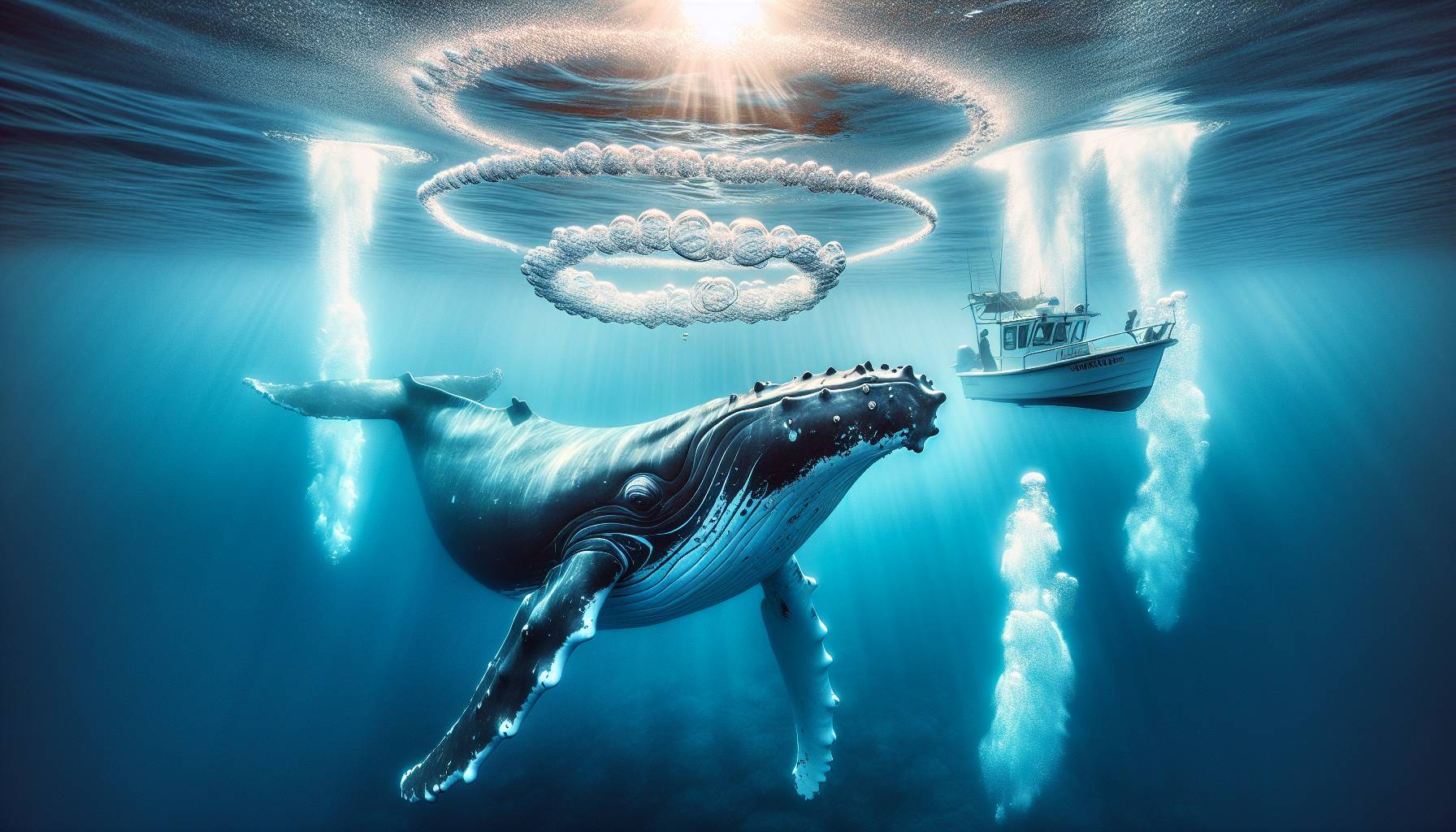 Humpback Whales Blow Bubble Rings to Communicate with Humans: image