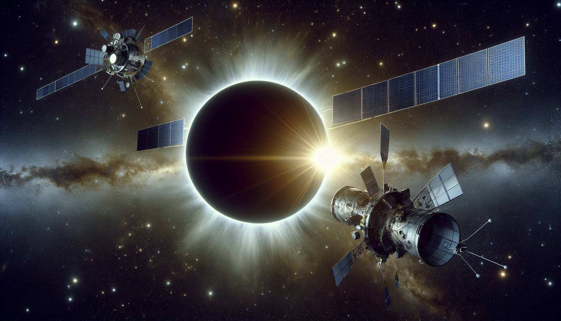 ESA Reveals First Artificial Total Eclipse Created by Satellites: image