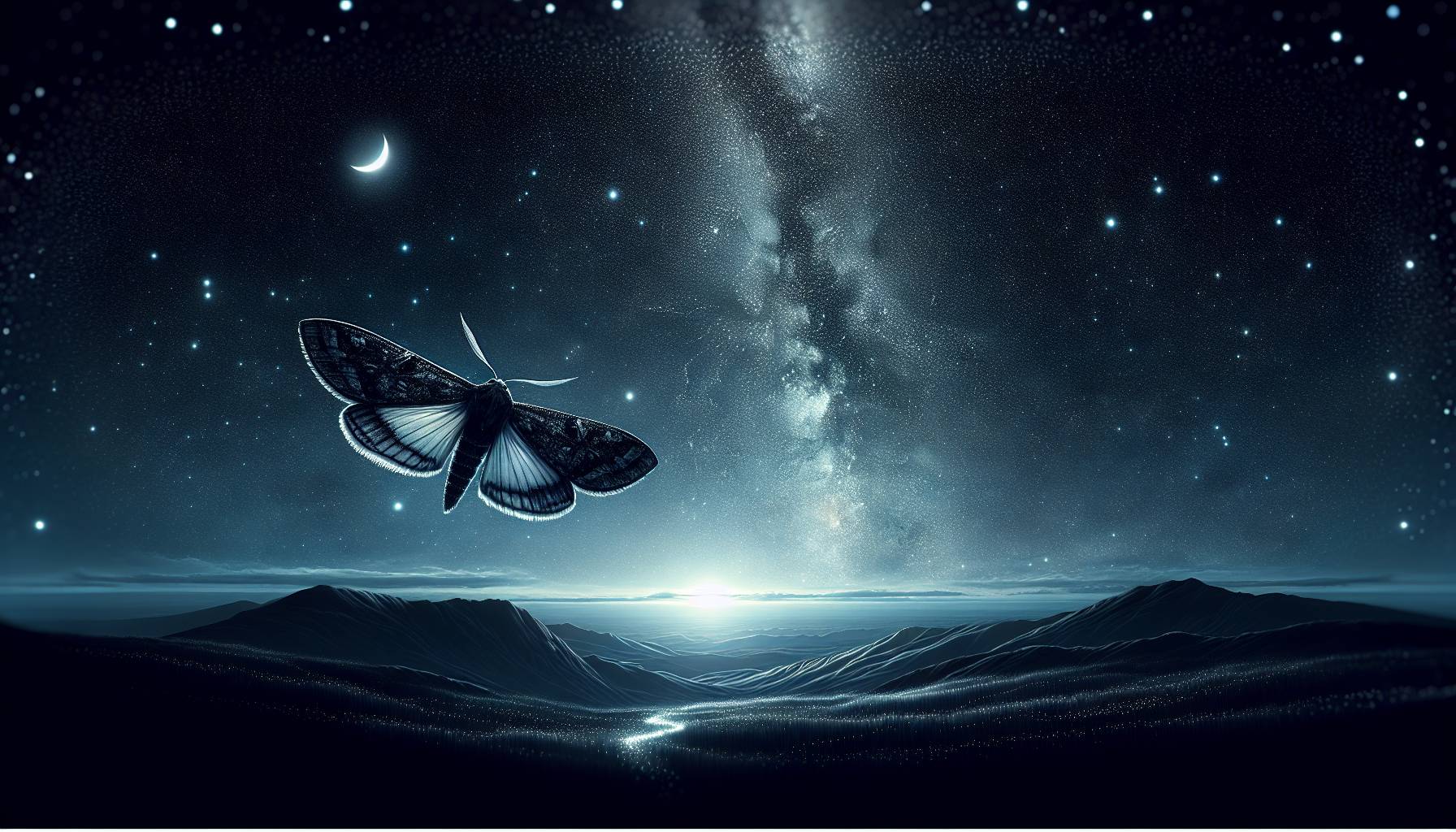New Find: Moth Uses Stars for Navigation: image