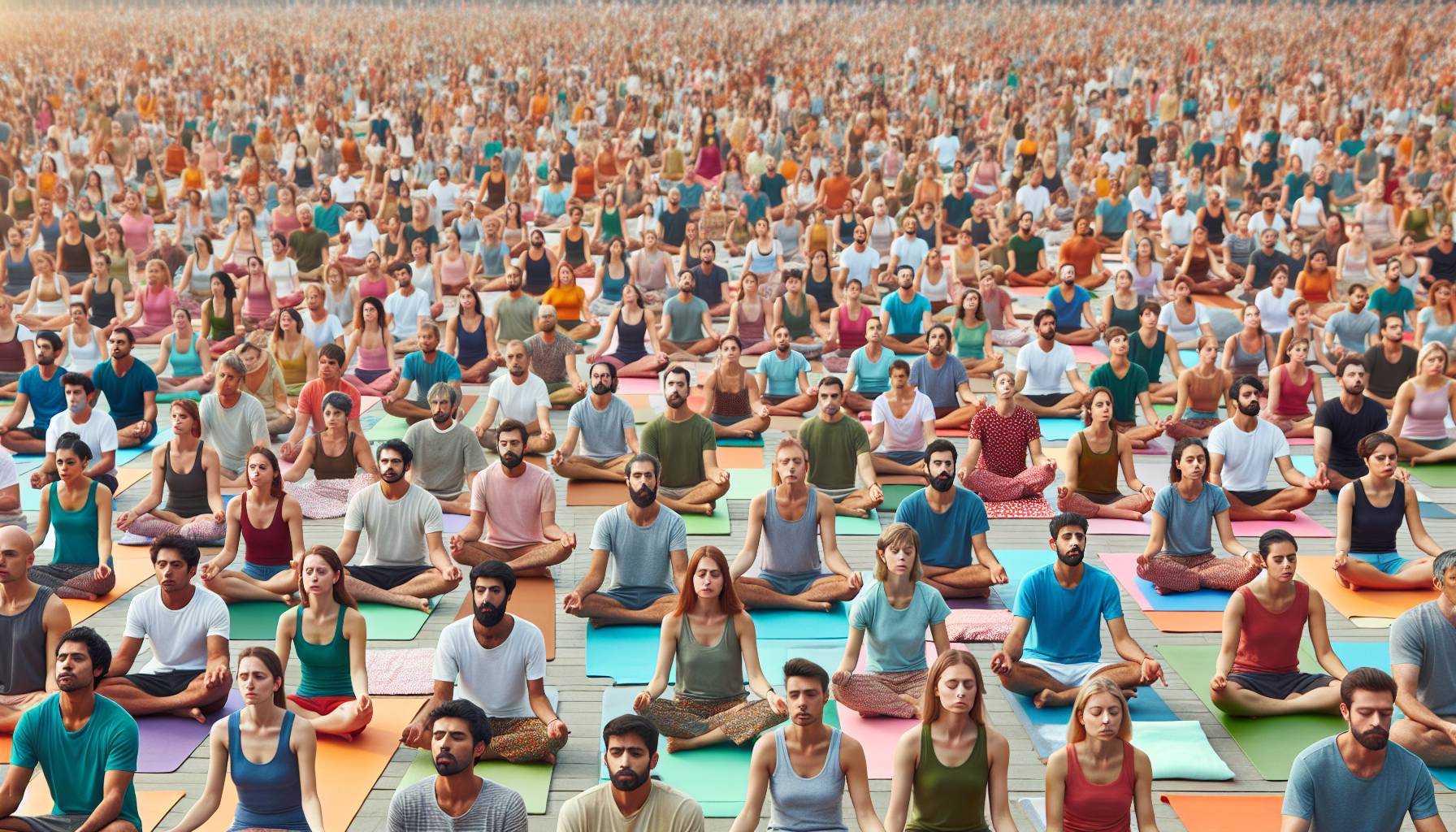 Thousands Mark International Day of Yoga Across India: image