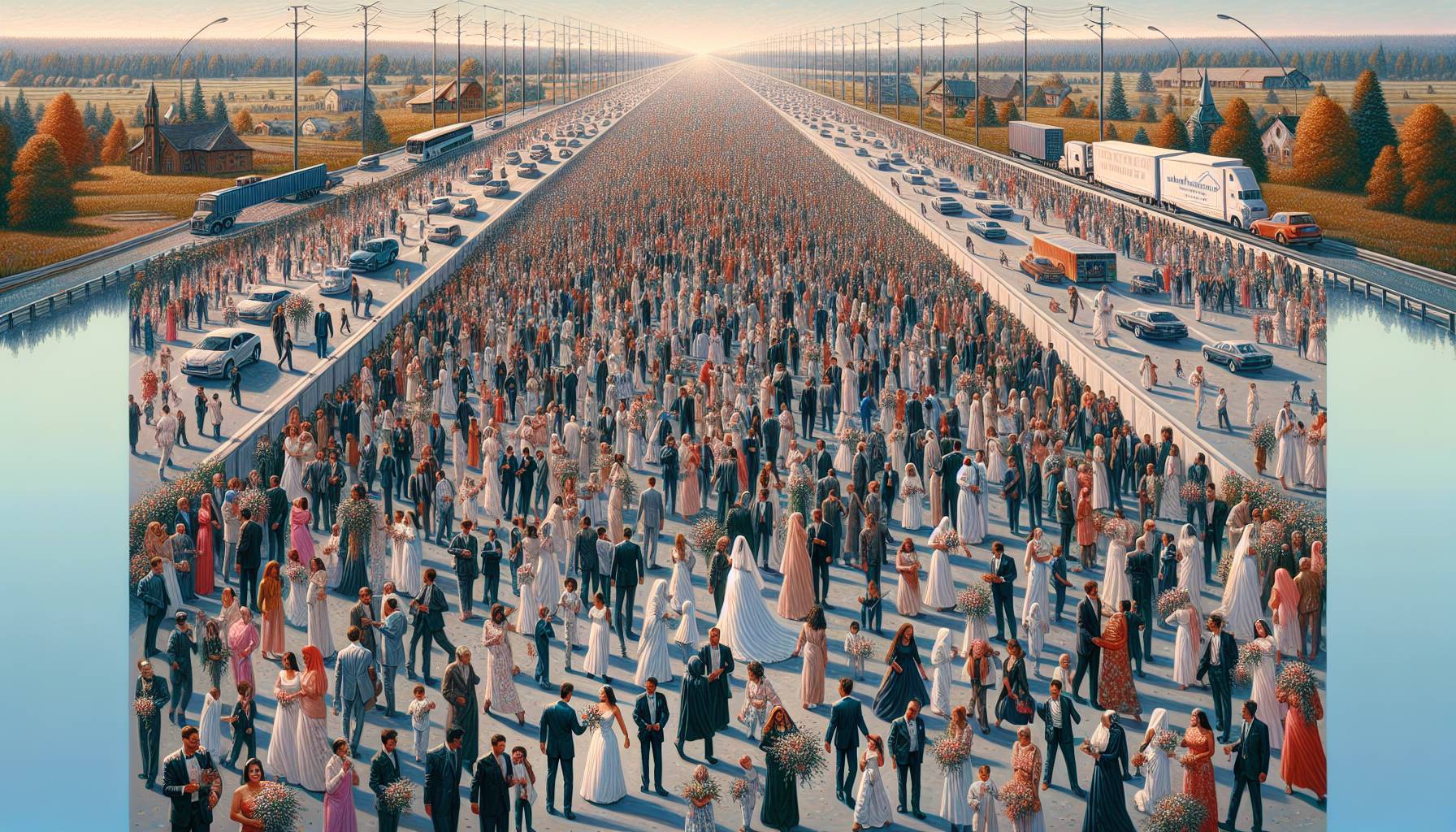 Amsterdam Wedding Festival Shuts Down Ring Road for Couples: image