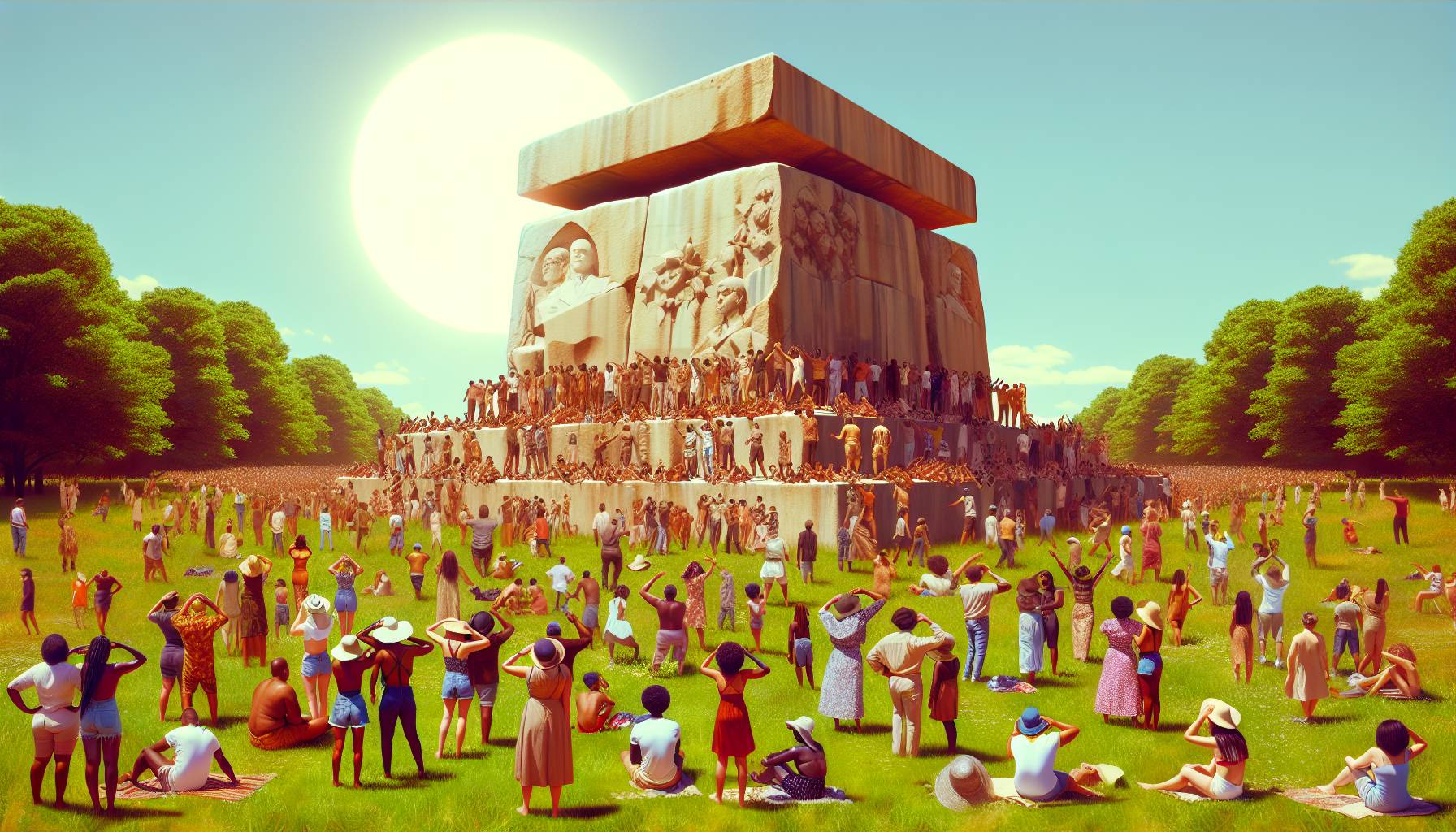 Summer Solstice Celebrated at Stonehenge: image