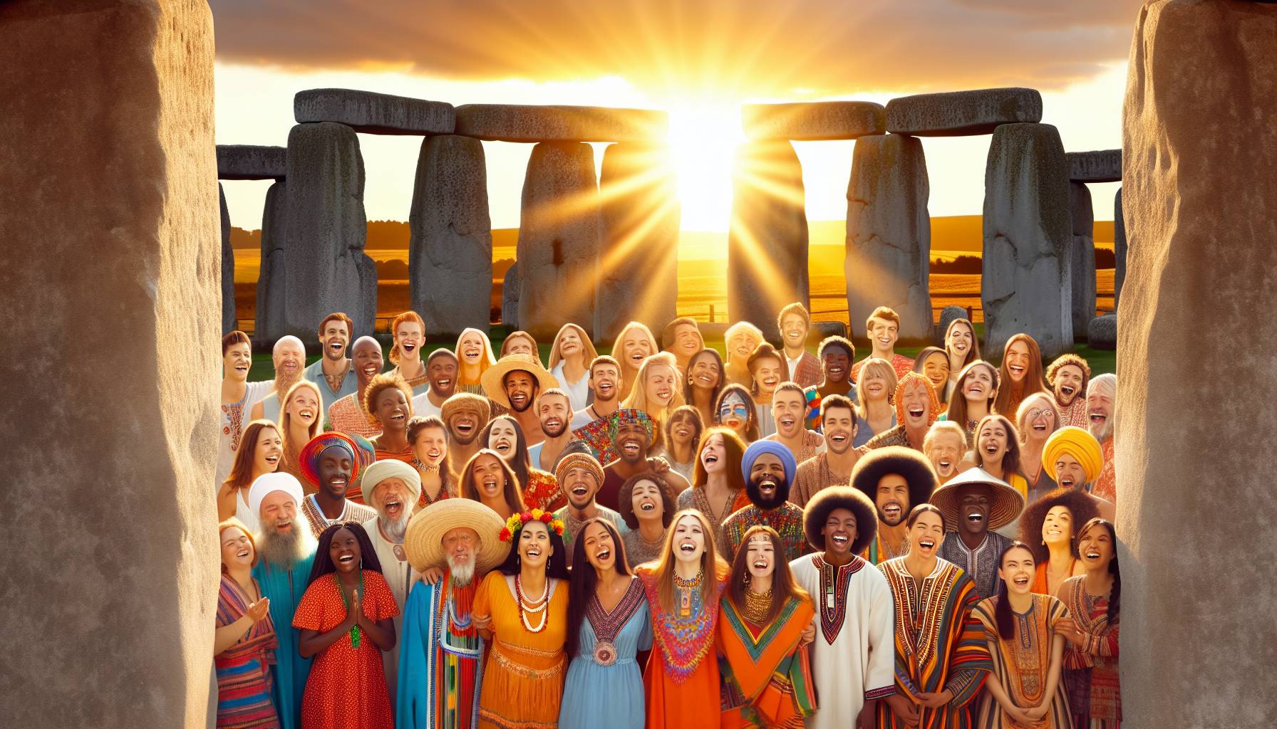 Summer Solstice Celebrated at Stonehenge: image