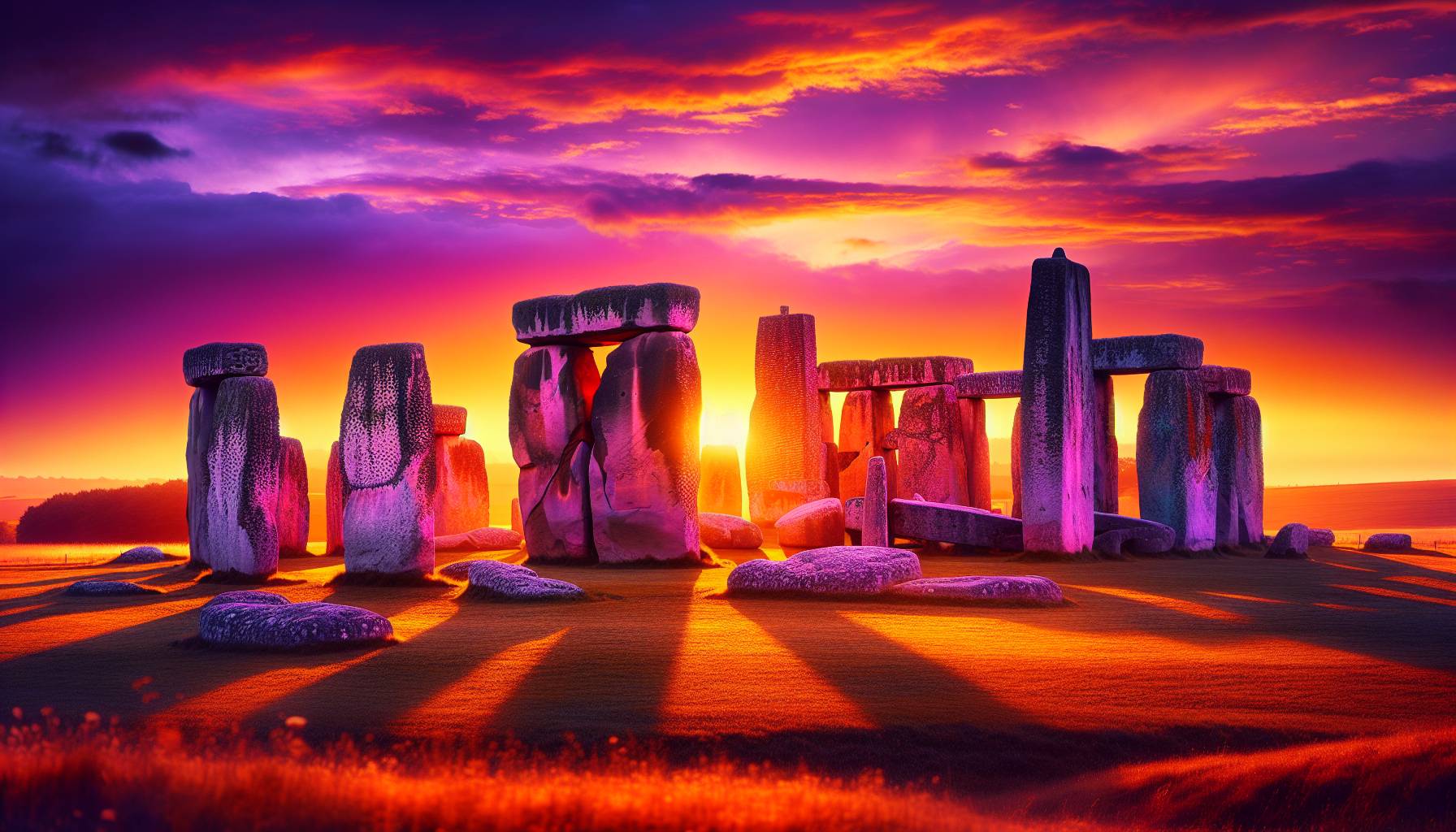 Summer Solstice Celebrated at Stonehenge: image