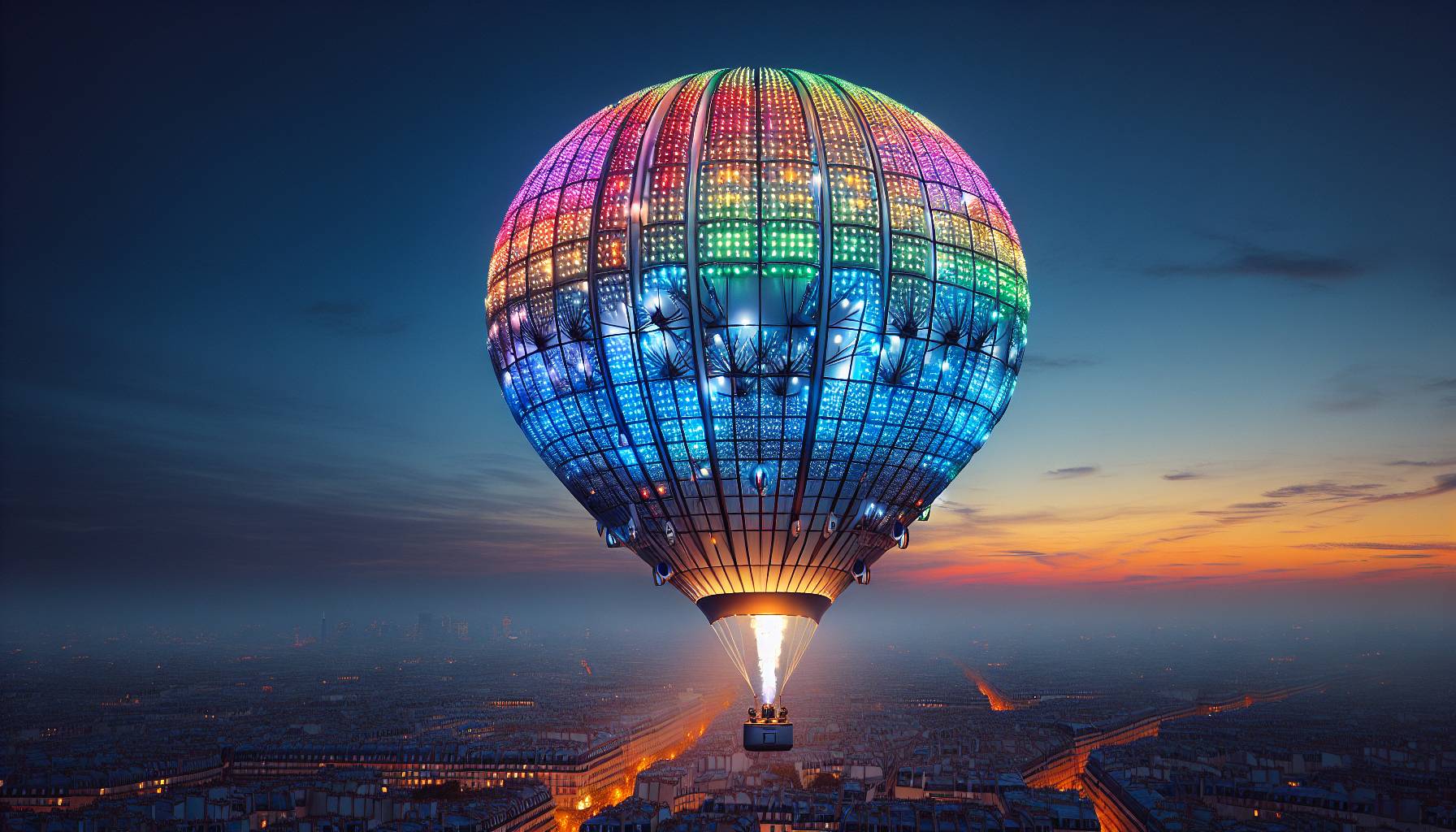 Paris Cauldron Relights Skyline After Olympics: image