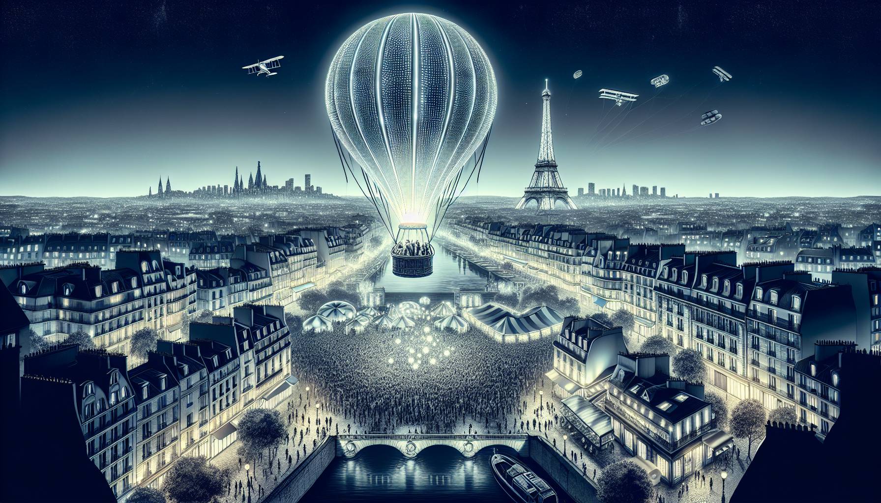 Paris Cauldron Relights Skyline After Olympics: image
