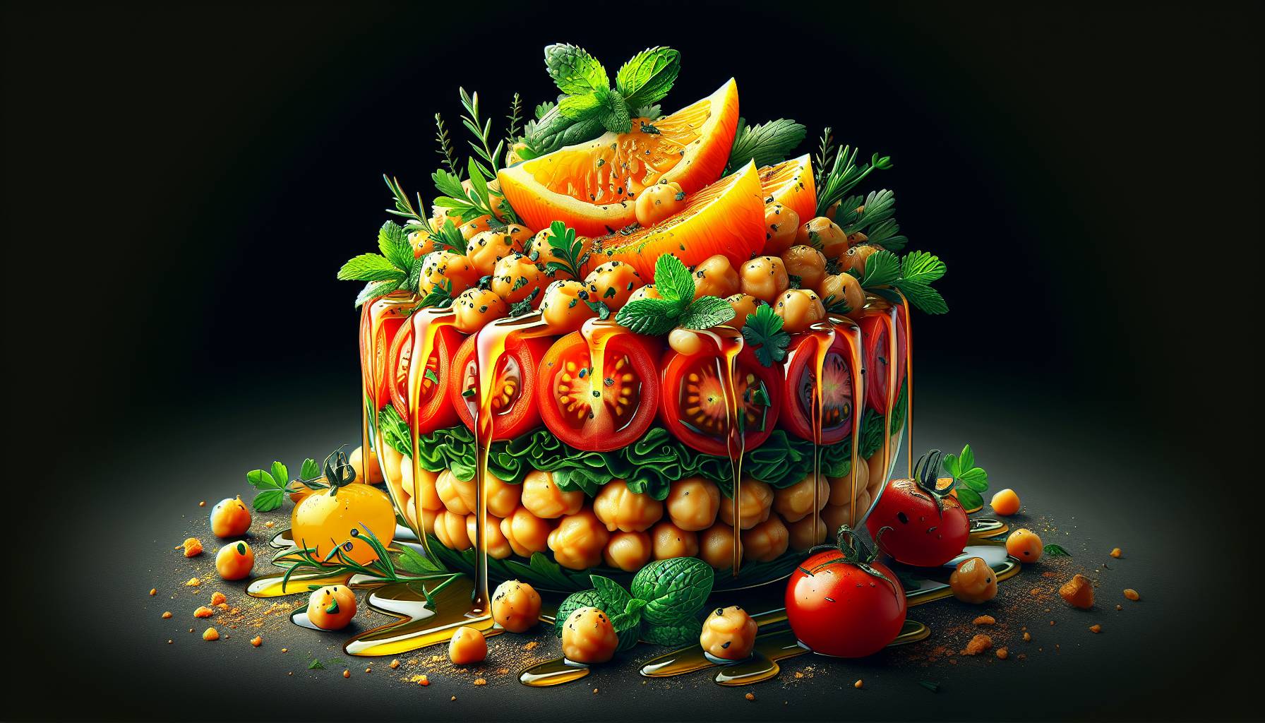 Greek Island Cuisine: Chickpeas with Tomatoes and Honey: image